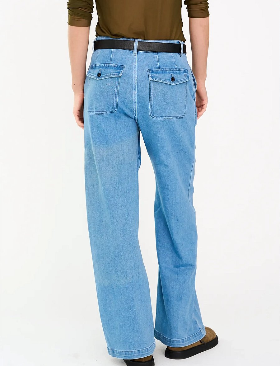 IVY Copenhagen - IVY-Augusta French Jeans Wash Garda - pantalons larges - denim blue - 4