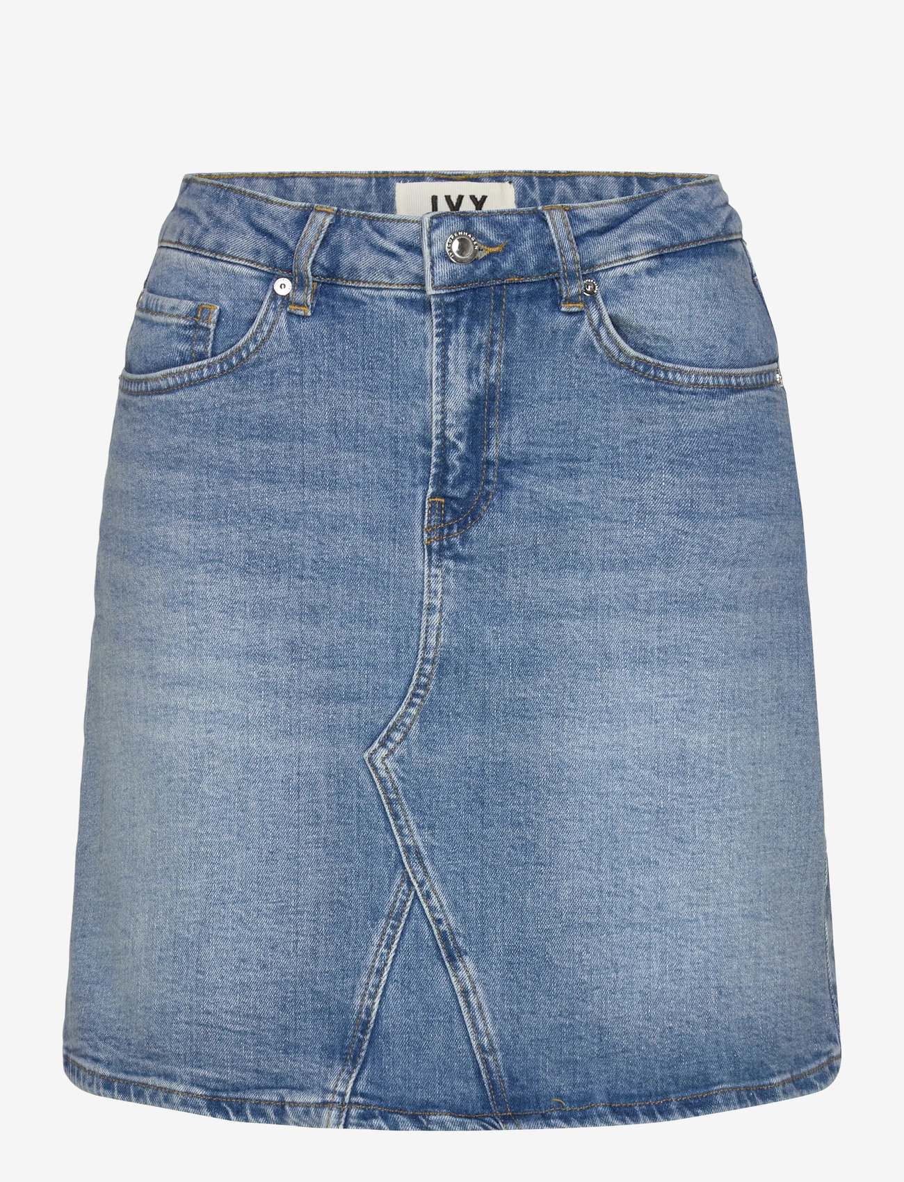 IVY Copenhagen - IVY-Angie Skirt Wash Cadiz - teksaseelikud - denim blue - 0