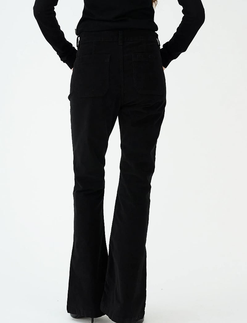 IVY Copenhagen - IVY-Ann Charlotte Jeans Baby Cord - alt eriti laia säärega teksad - black - 4