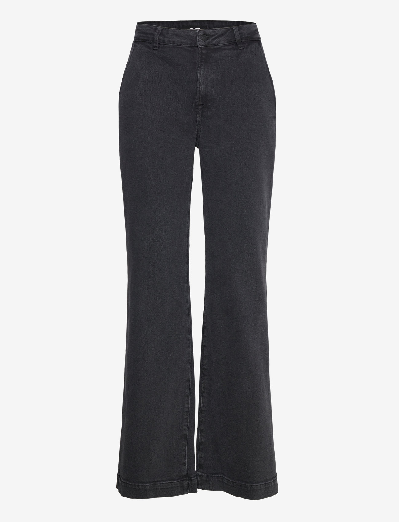 IVY Copenhagen - IVY-Augusta French Jeans Wash Faded - džinsa bikses ar taisnām starām - black - 1