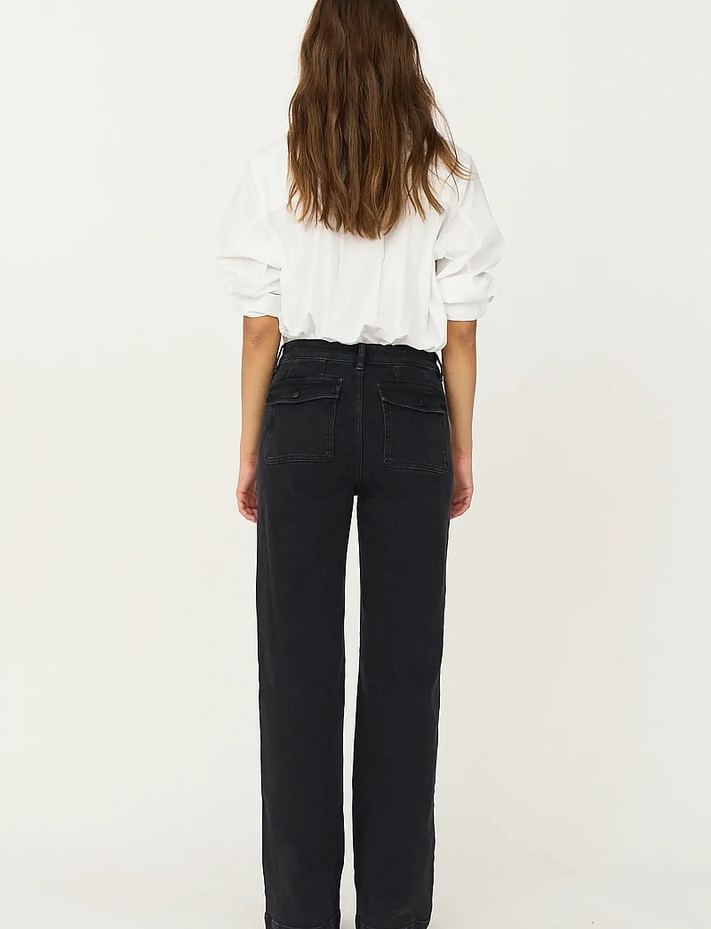 IVY Copenhagen - IVY-Augusta French Jeans Wash Faded - džinsa bikses ar taisnām starām - black - 3