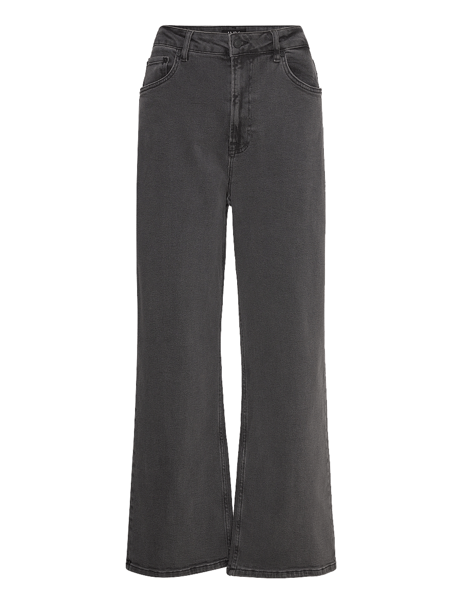 IVY Copenhagen - IVY-Brooke Jeans Wash Rock Black - pantalons larges - black - 0
