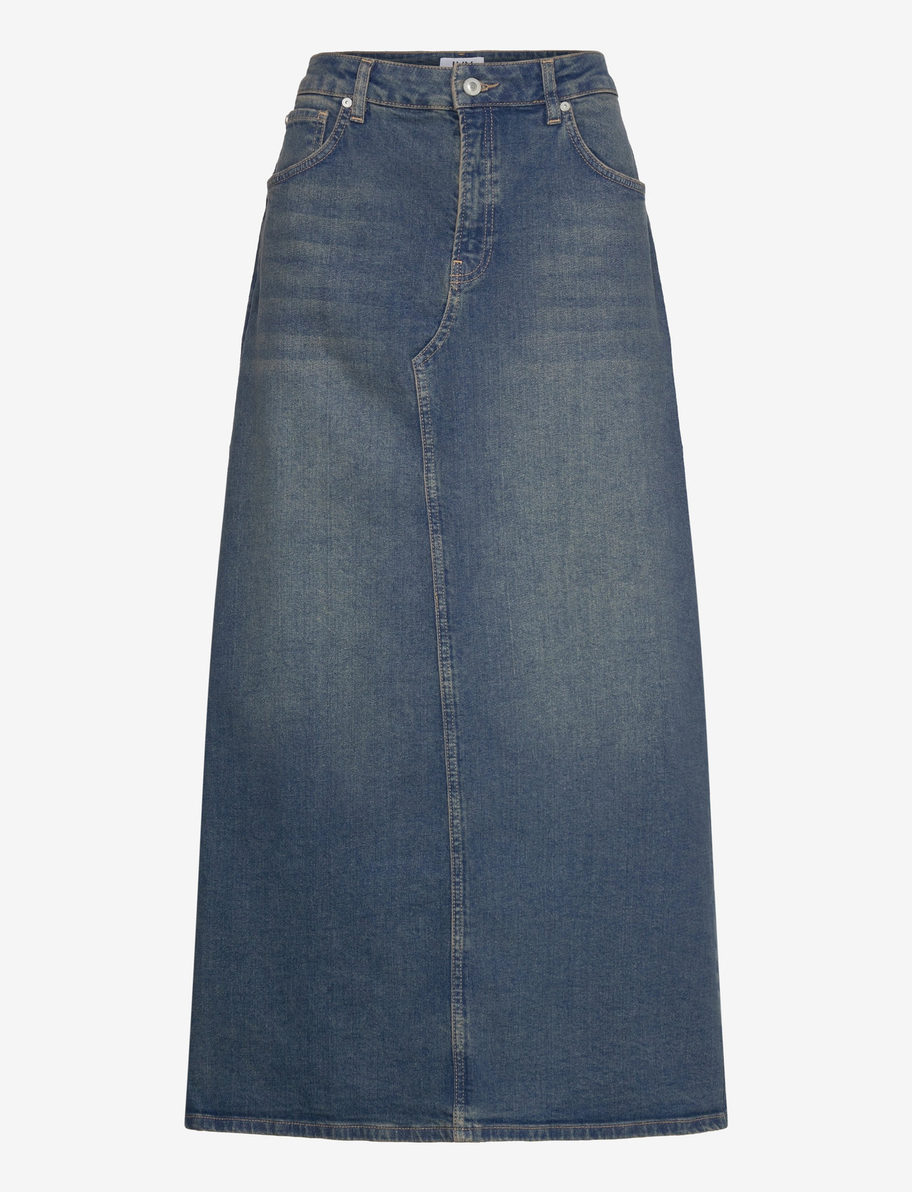 IVY Copenhagen - IVY-Zoe Maxi Skirt Wash Dijon - jeanskjolar - denim blue - 1