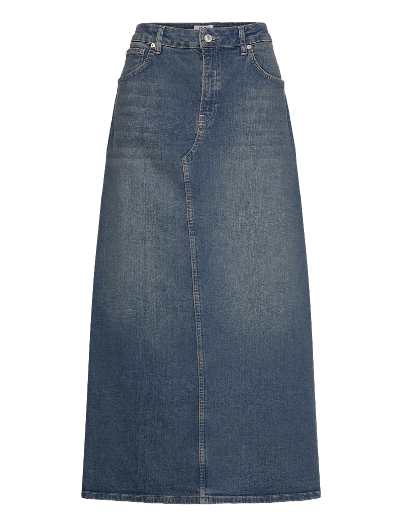 IVY Copenhagen - IVY-Zoe Maxi Skirt Wash Dijon - jeanskjolar - denim blue - 1