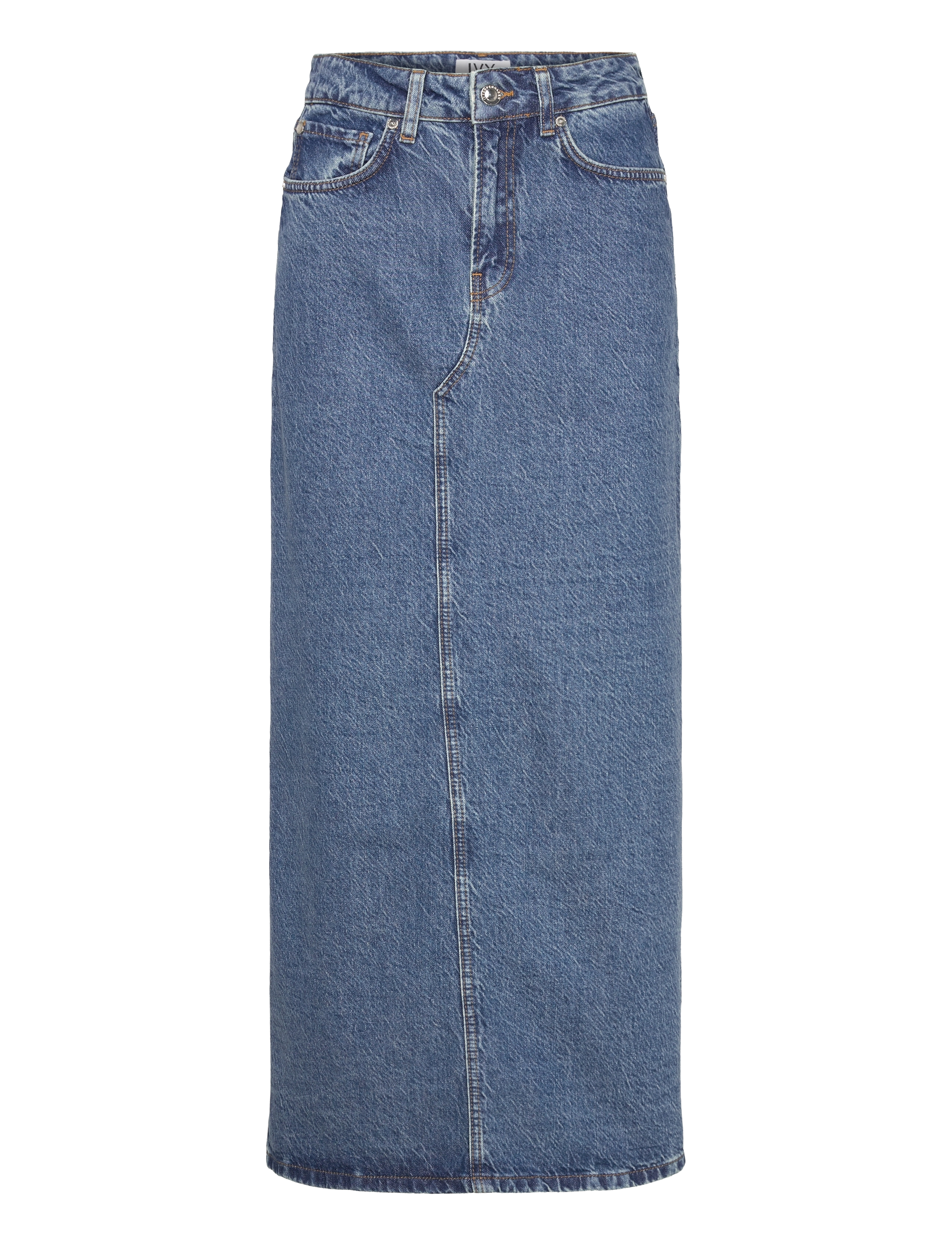 IVY COPENHAGEN Ivy-Zoe Maxi Rock Wash Jaca Blau - 34 - Damen