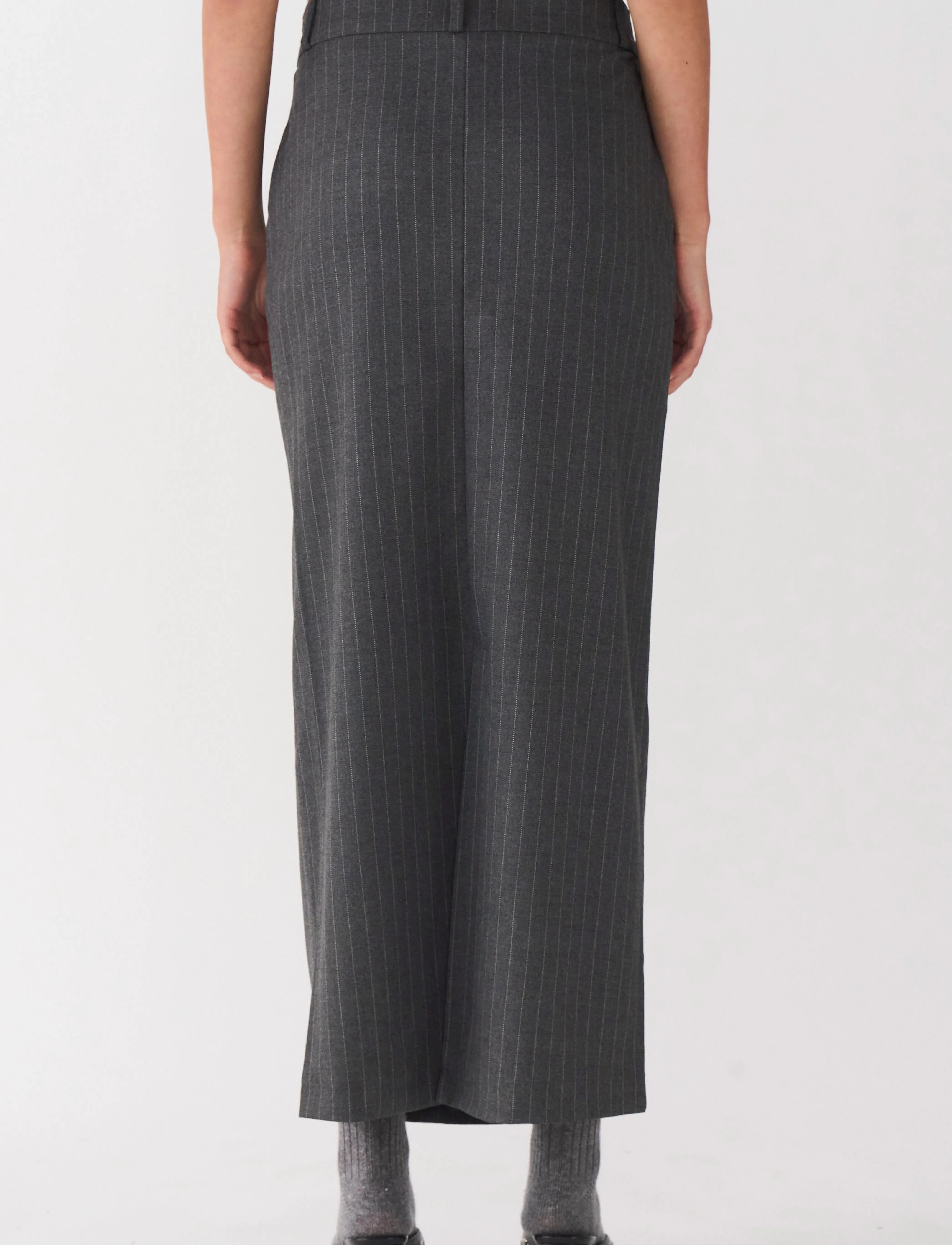 IVY Copenhagen - IVY-Alanis Maxi Skirt Pin Stripe Gr - jupes longues - grey - 3