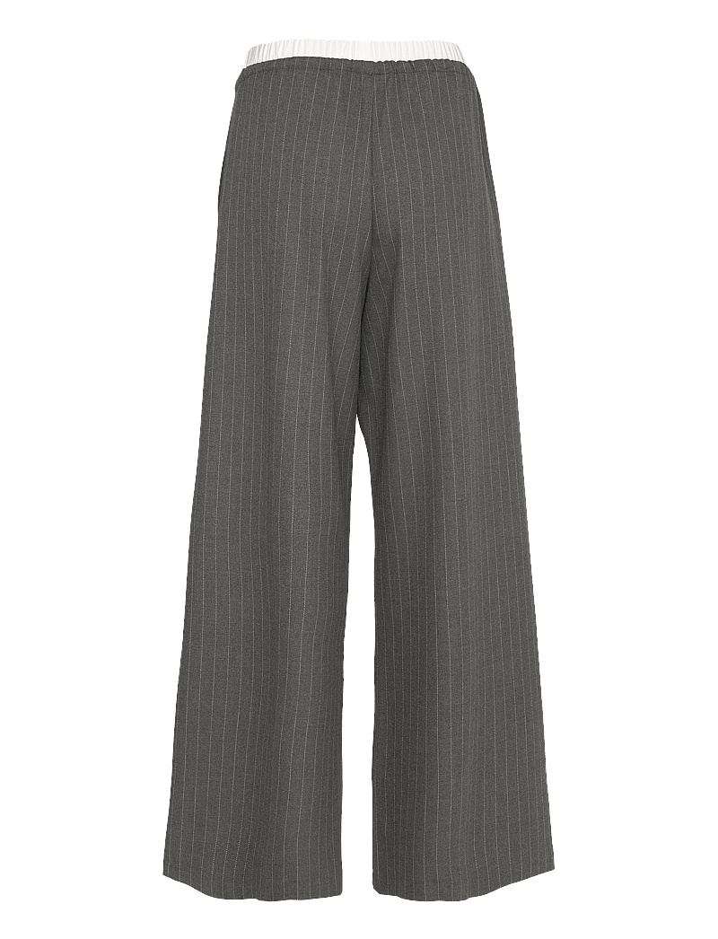IVY Copenhagen - IVY-Alanis Sporty Pant Pin Stripe G - vida byxor - grey - 2