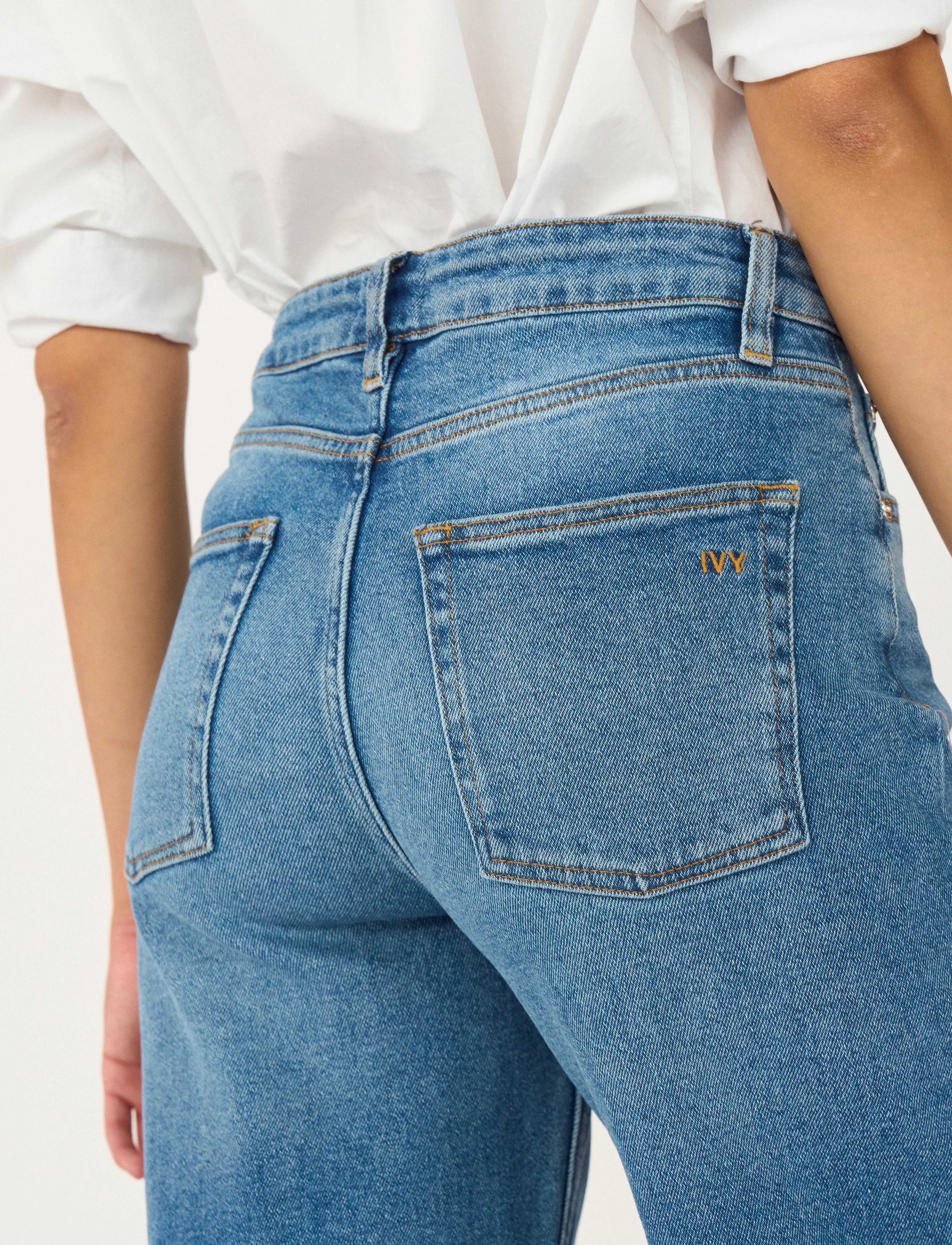 IVY Copenhagen - IVY-Brooke Jeans Wash Vigo - pantalons larges - denim blue - 4