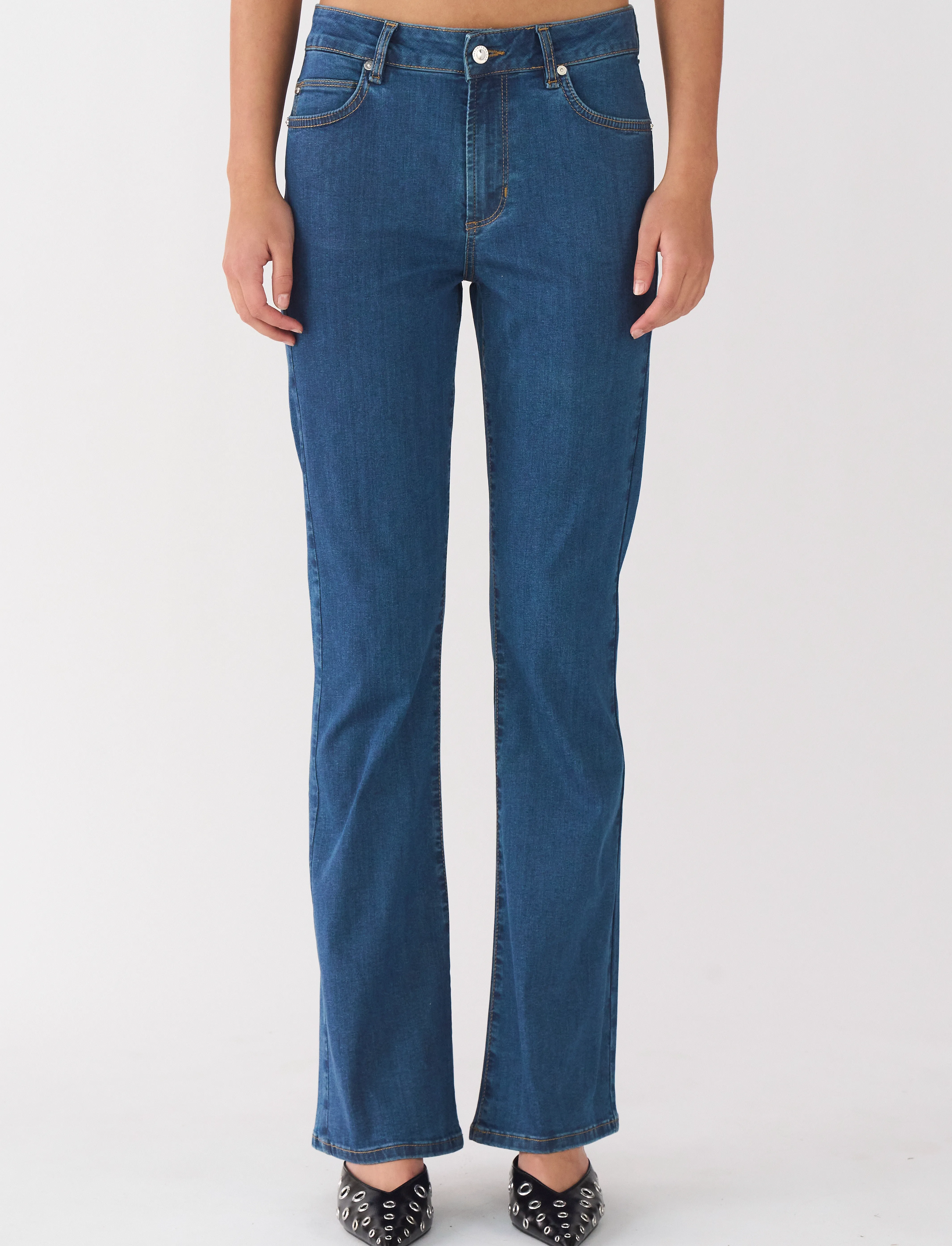 IVY Copenhagen Ivy-Tara Jeans Cool Coating Denim, 25 x 30, Jeans, Blau - Flares, Frauen