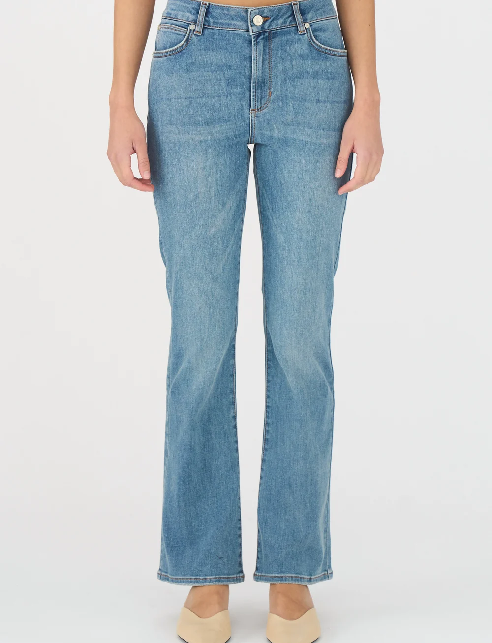 IVY Copenhagen - IVY-Johanna Kick Flare Jeans Wash S - utsvängda jeans - denim blue - 0