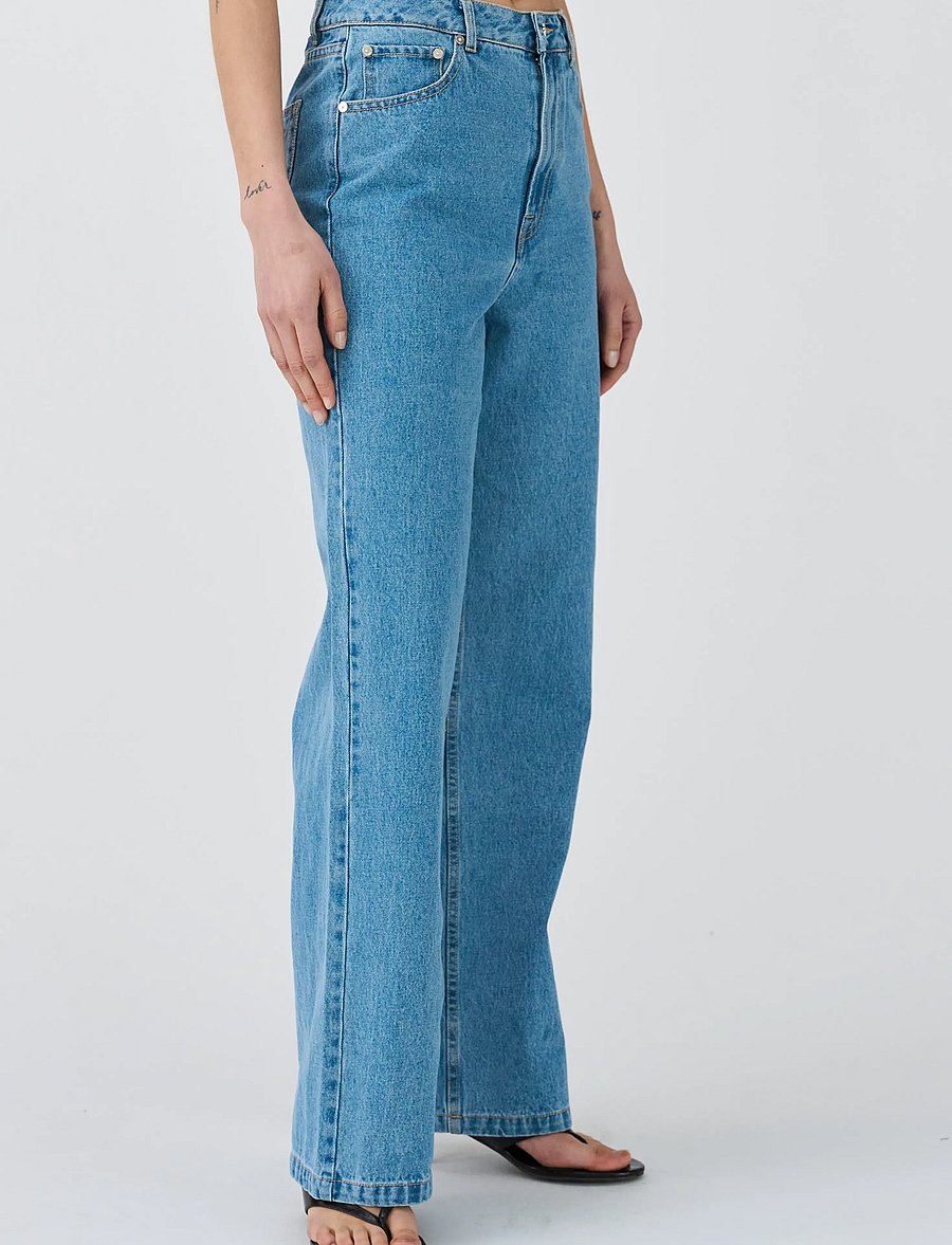 IVY Copenhagen - IVY-Brooke Jeans Wash Mid Blue - laia säärega teksad - denim blue - 2