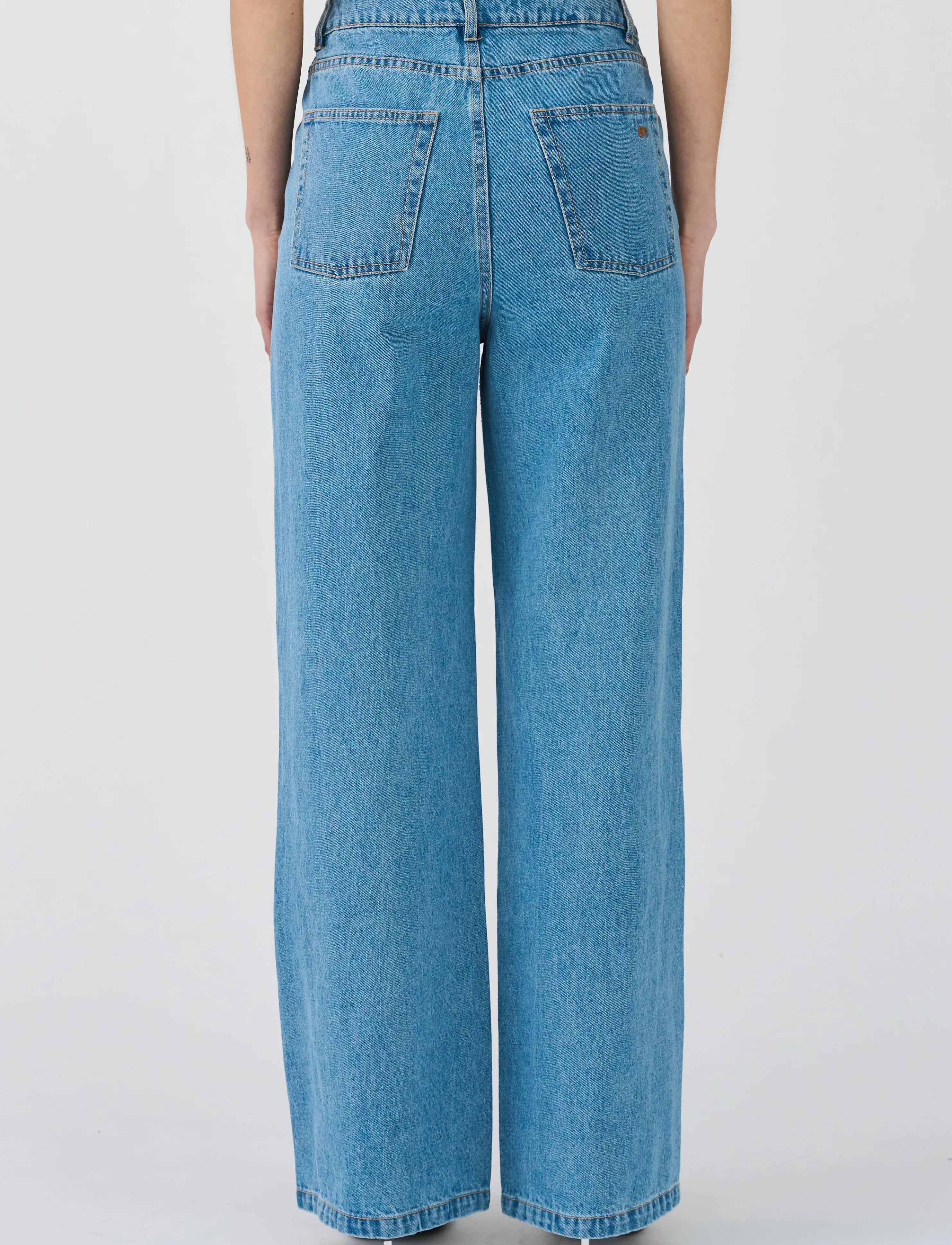 IVY Copenhagen - IVY-Brooke Jeans Wash Mid Blue - hosen mit weitem bein - denim blue - 3