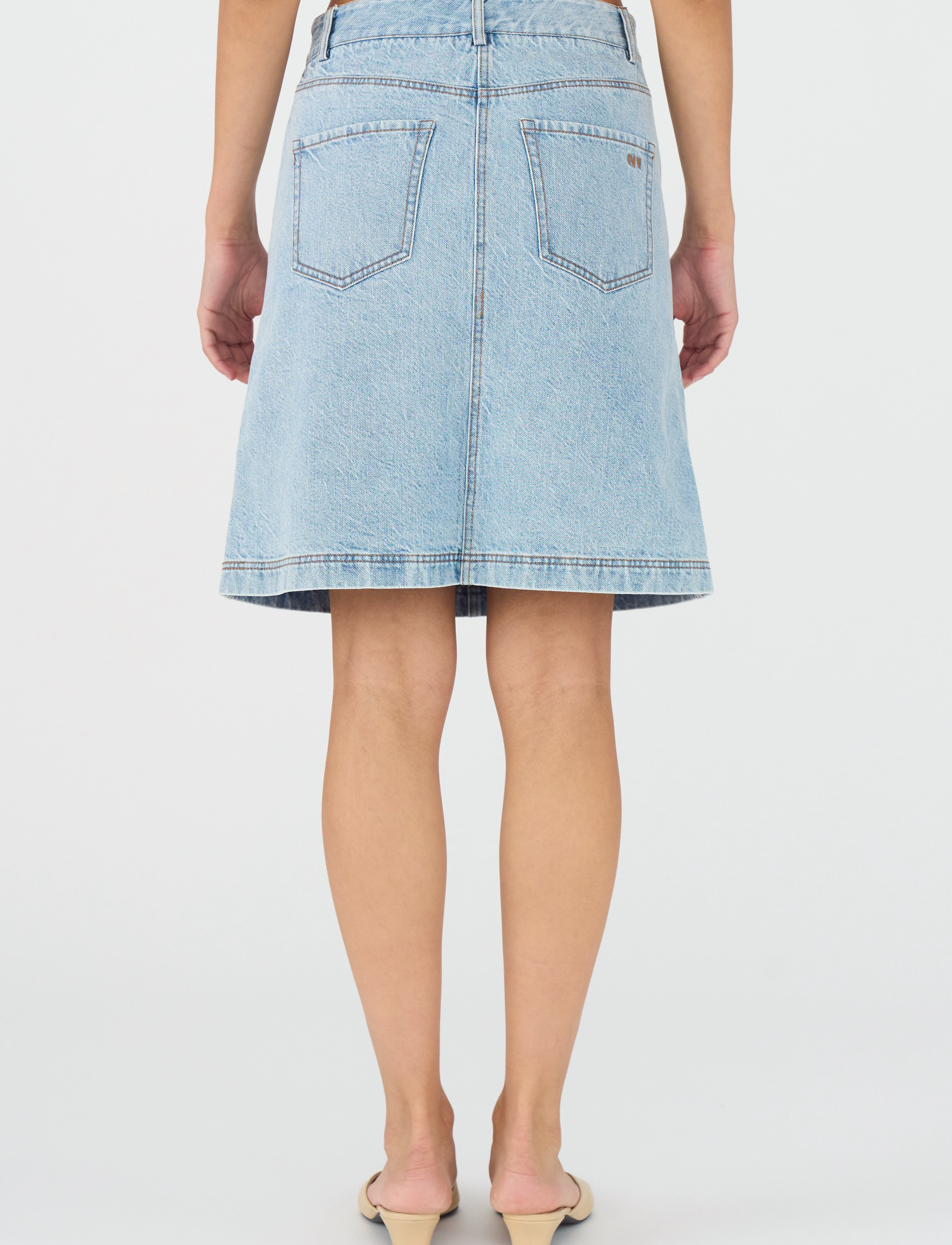 IVY Copenhagen IVY-Henna Skirt Wash Preston - Röcke - DENIM BLUE / blue