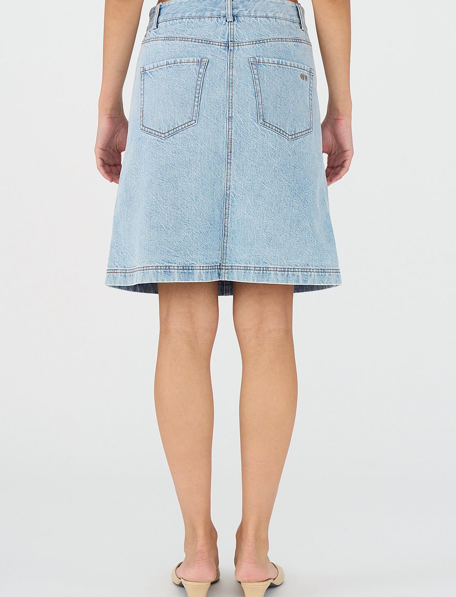 IVY Copenhagen - IVY-Henna Skirt Wash Preston - denim blue - 0