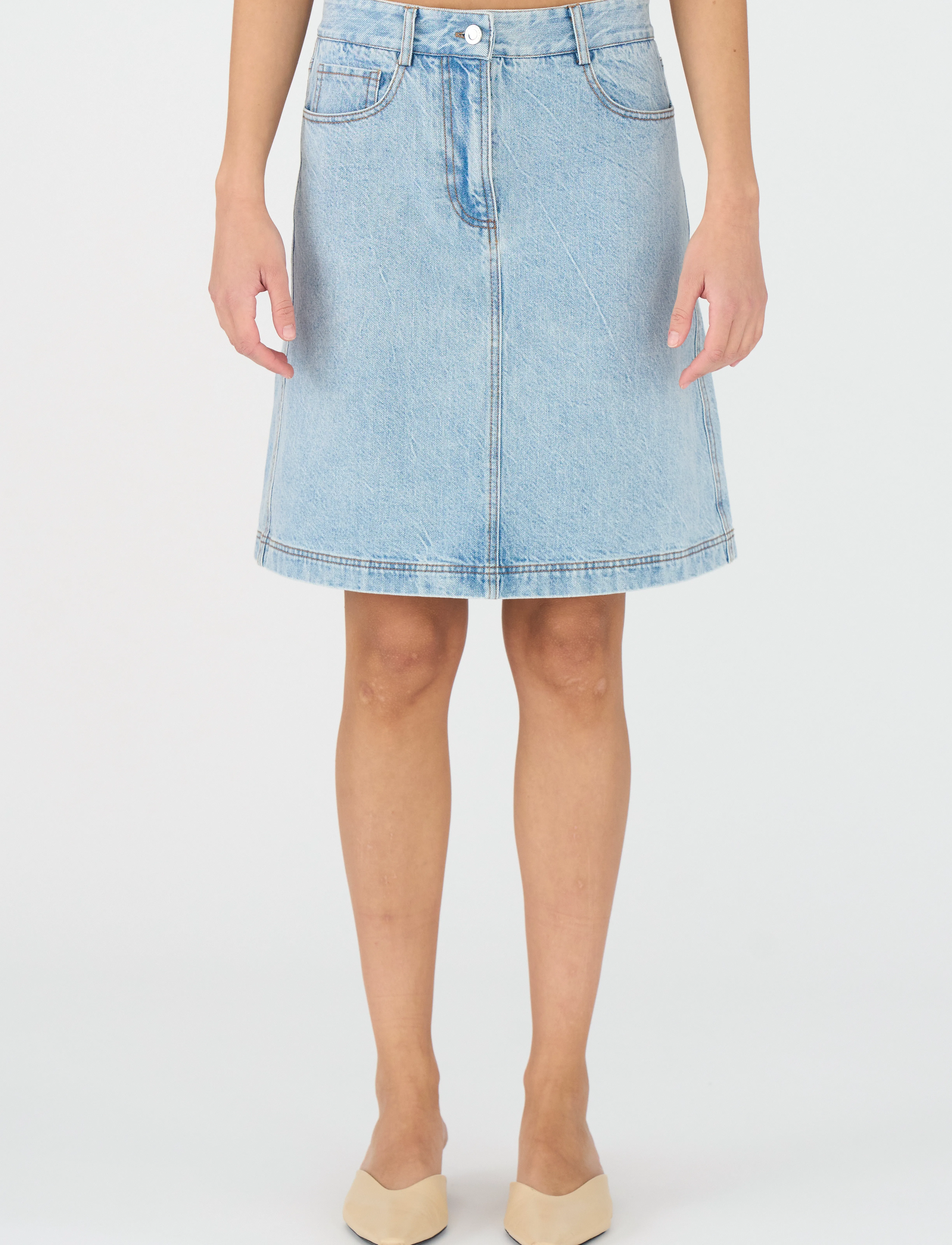 IVY Copenhagen - IVY-Henna Skirt Wash Preston - denim blue - 3