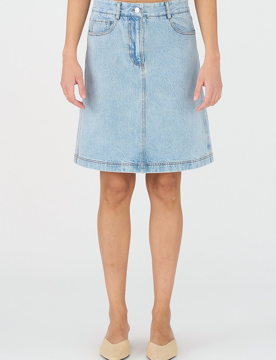 IVY Copenhagen - IVY-Henna Skirt Wash Preston - denim blue - 3