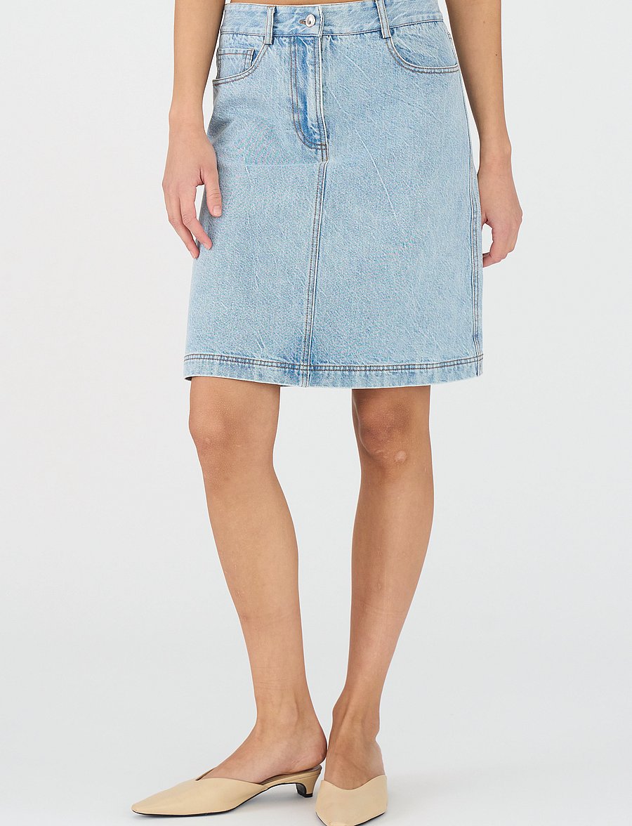 IVY Copenhagen - IVY-Henna Skirt Wash Preston - denim blue - 4