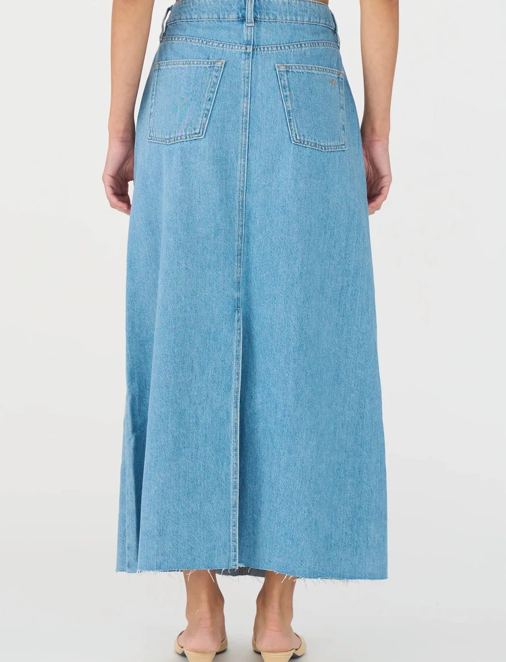 IVY Copenhagen - IVY-Uta Diss. Maxi Skirt Wash Mid B - jeanskjolar - denim blue - 2