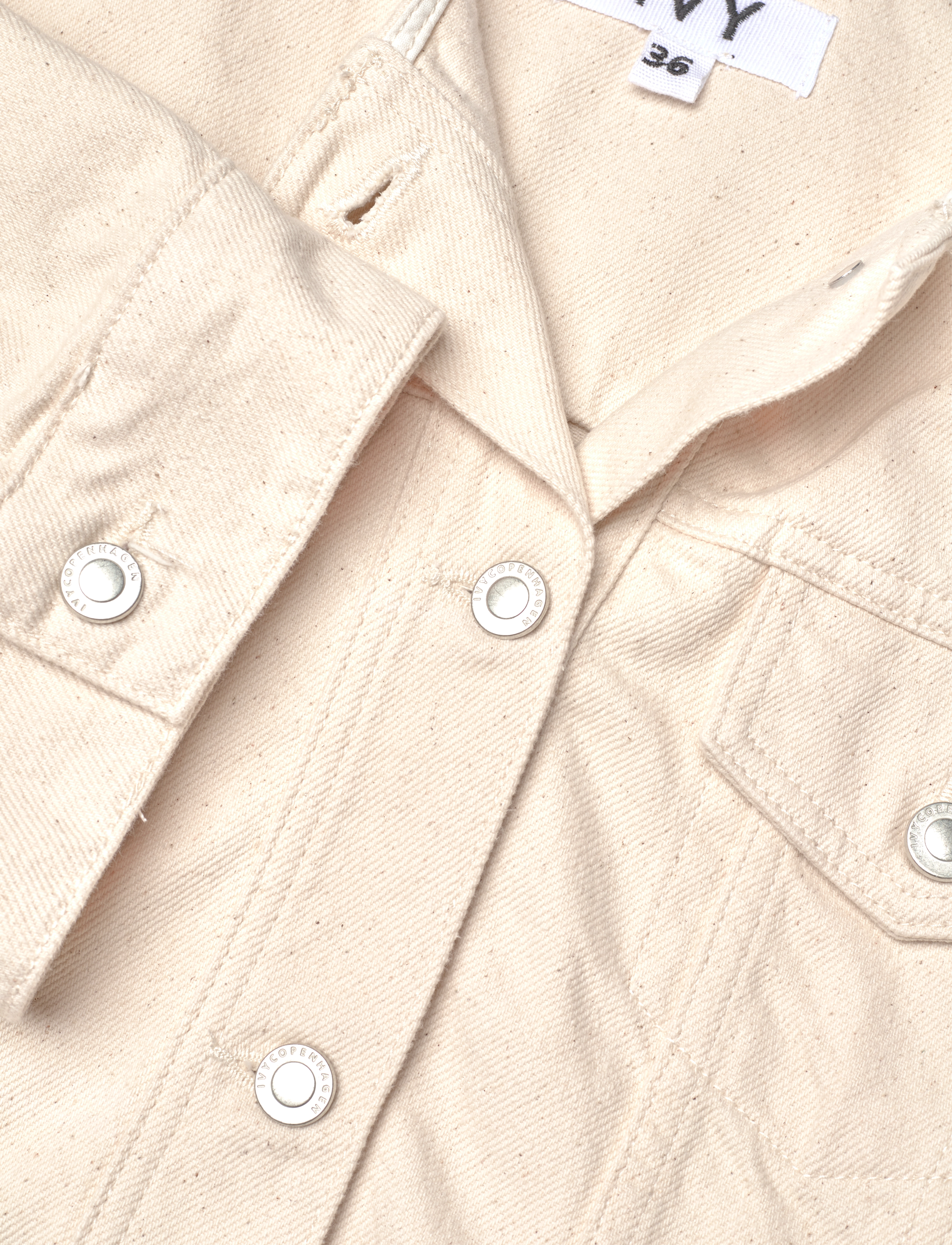 IVY Copenhagen - IVY-Jazz Short Jacket Wash Ecru - frühlingsjacken - ecru - 4