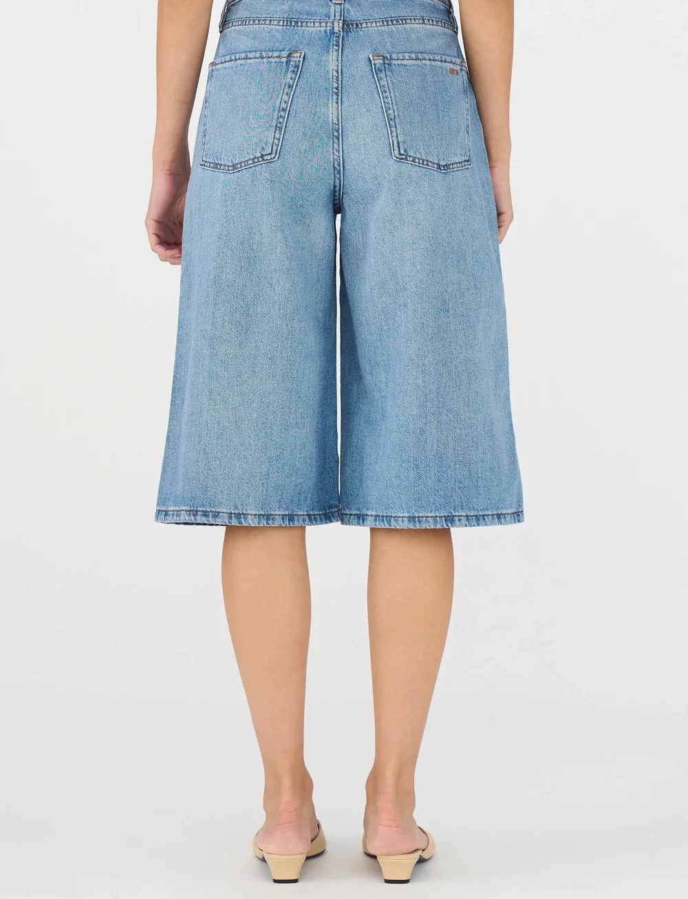 IVY Copenhagen - IVY-Augusta Long Shorts Wash Palenc - short en jeans - denim blue - 3