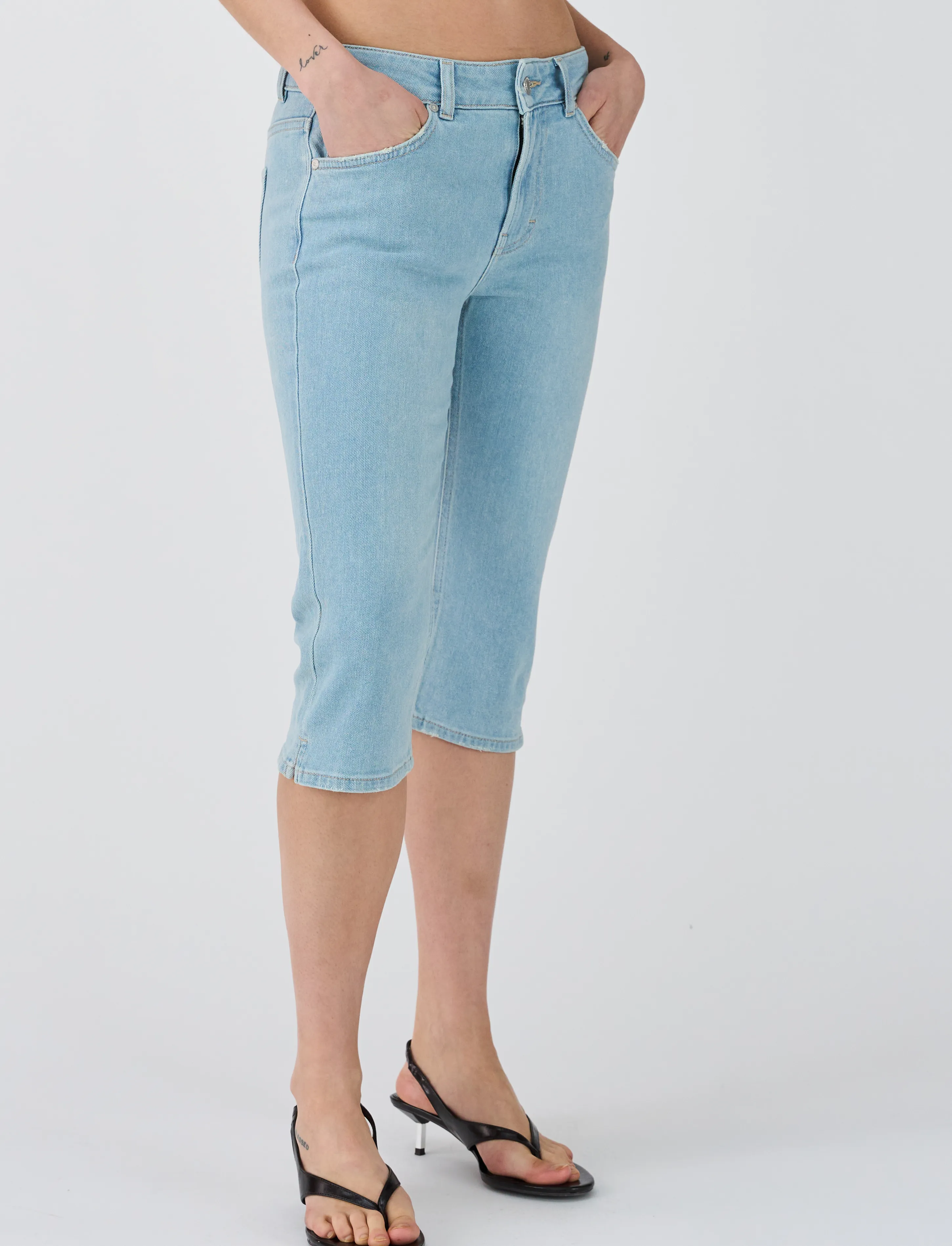IVY Copenhagen - IVY-Alba Capri Jeans Wash Le Havre - pantalons capri - denim blue - 3