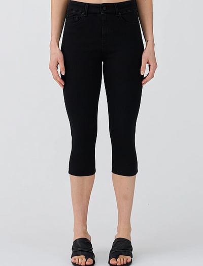 IVY Copenhagen IVY-Alexa Capri Jeans Wash Cool Exc - Byxor - BLACK / black