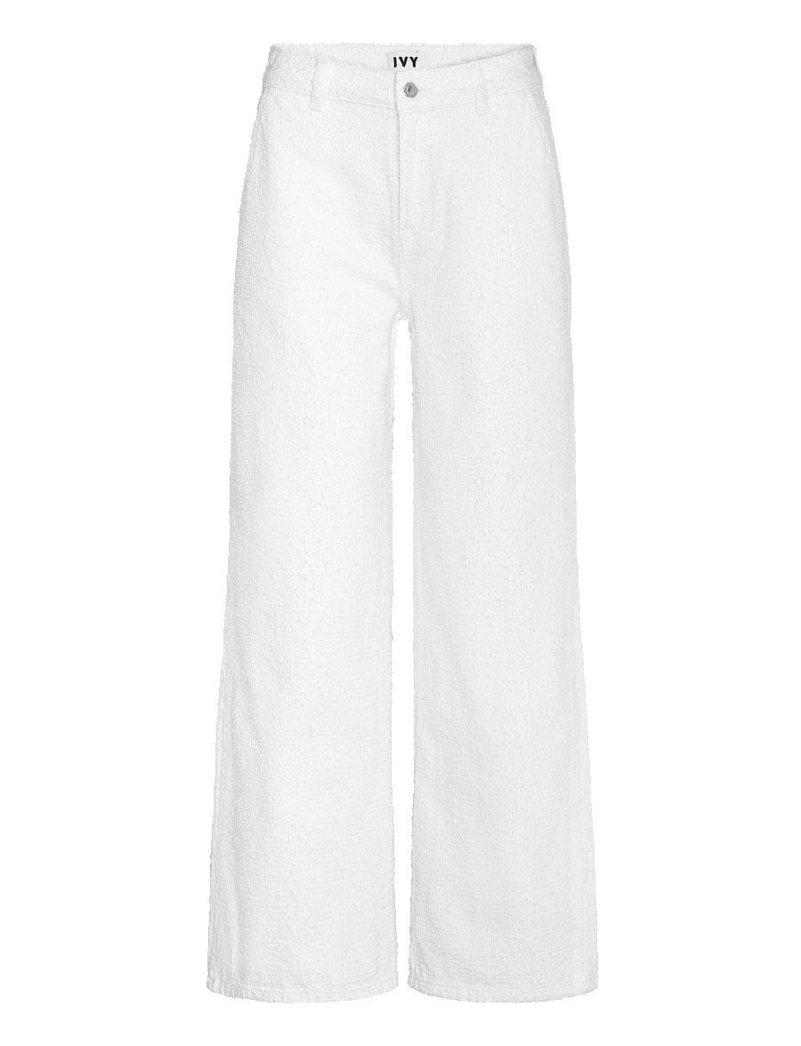 IVY Copenhagen - IVY-Augusta French Jeans White Punc - pantalons larges - white - 1