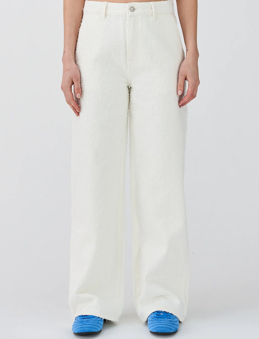 IVY Copenhagen - IVY-Augusta French Jeans White Punc - pantalons larges - white - 0