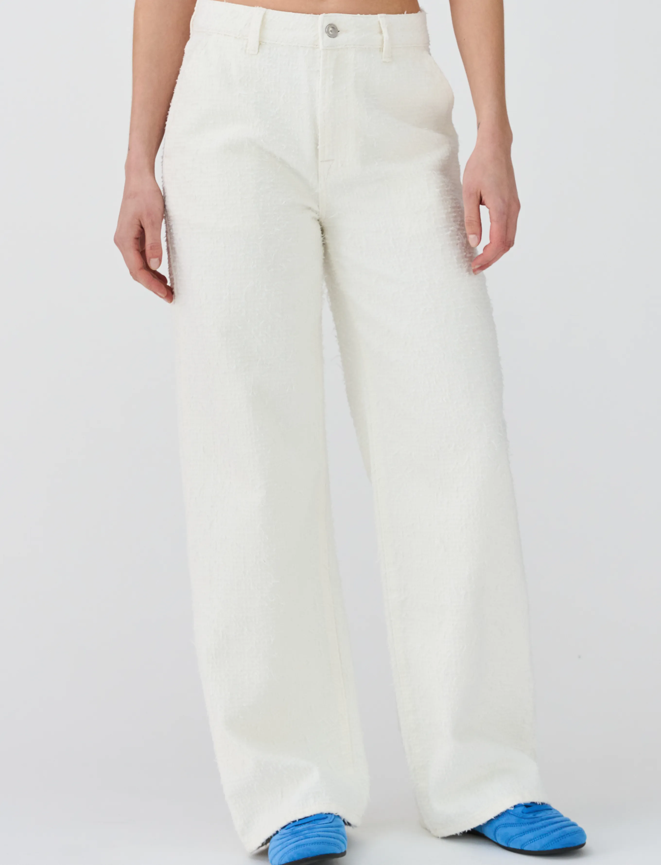 IVY Copenhagen - IVY-Augusta French Jeans White Punc - pantalons larges - white - 3