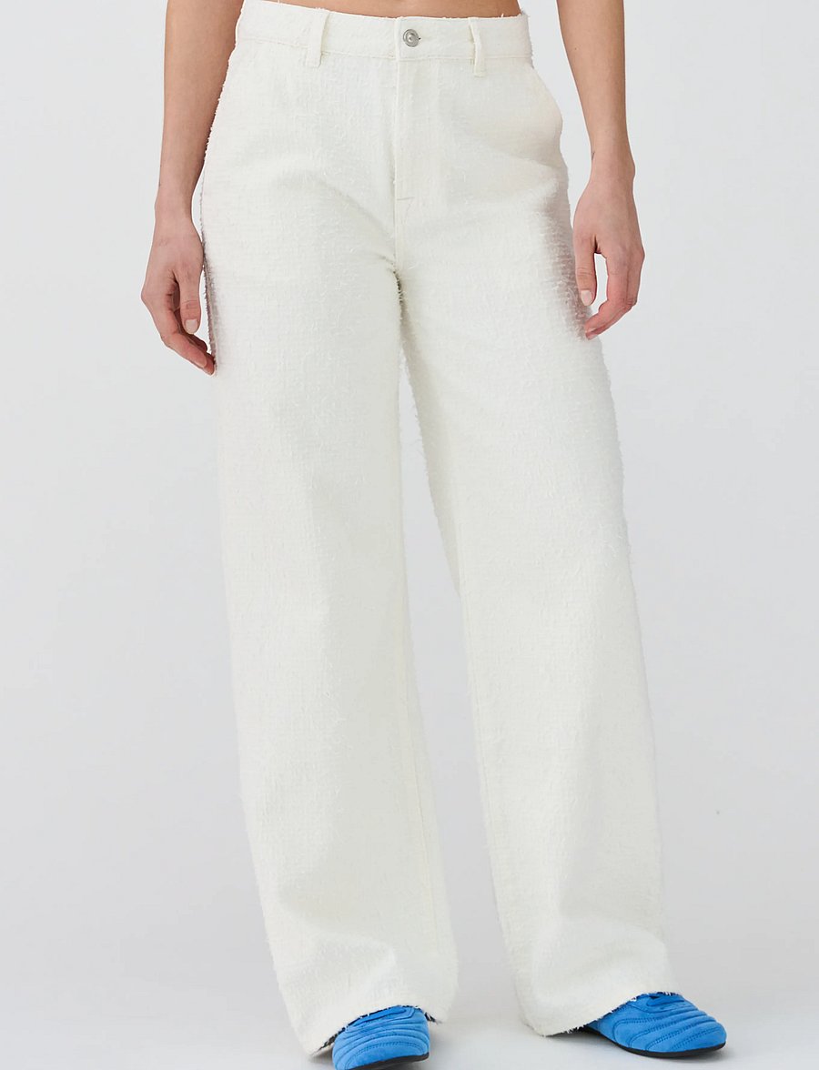 IVY Copenhagen - IVY-Augusta French Jeans White Punc - pantalons larges - white - 3