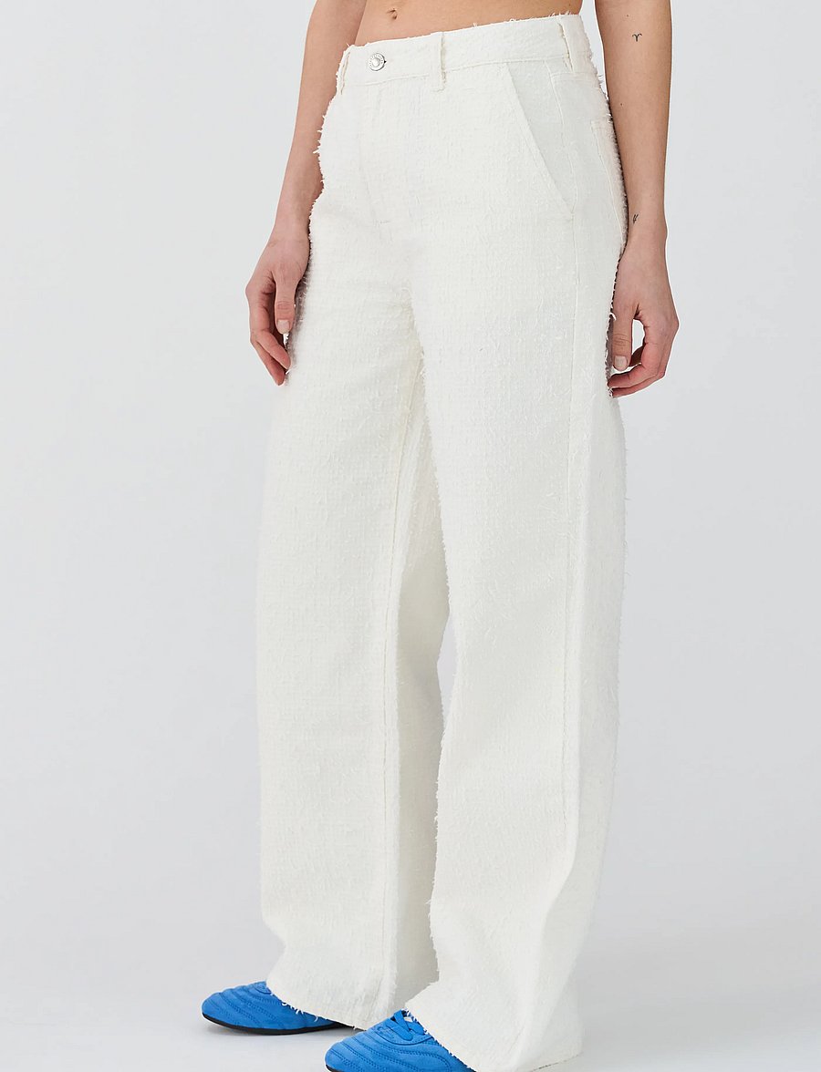 IVY Copenhagen - IVY-Augusta French Jeans White Punc - pantalons larges - white - 4
