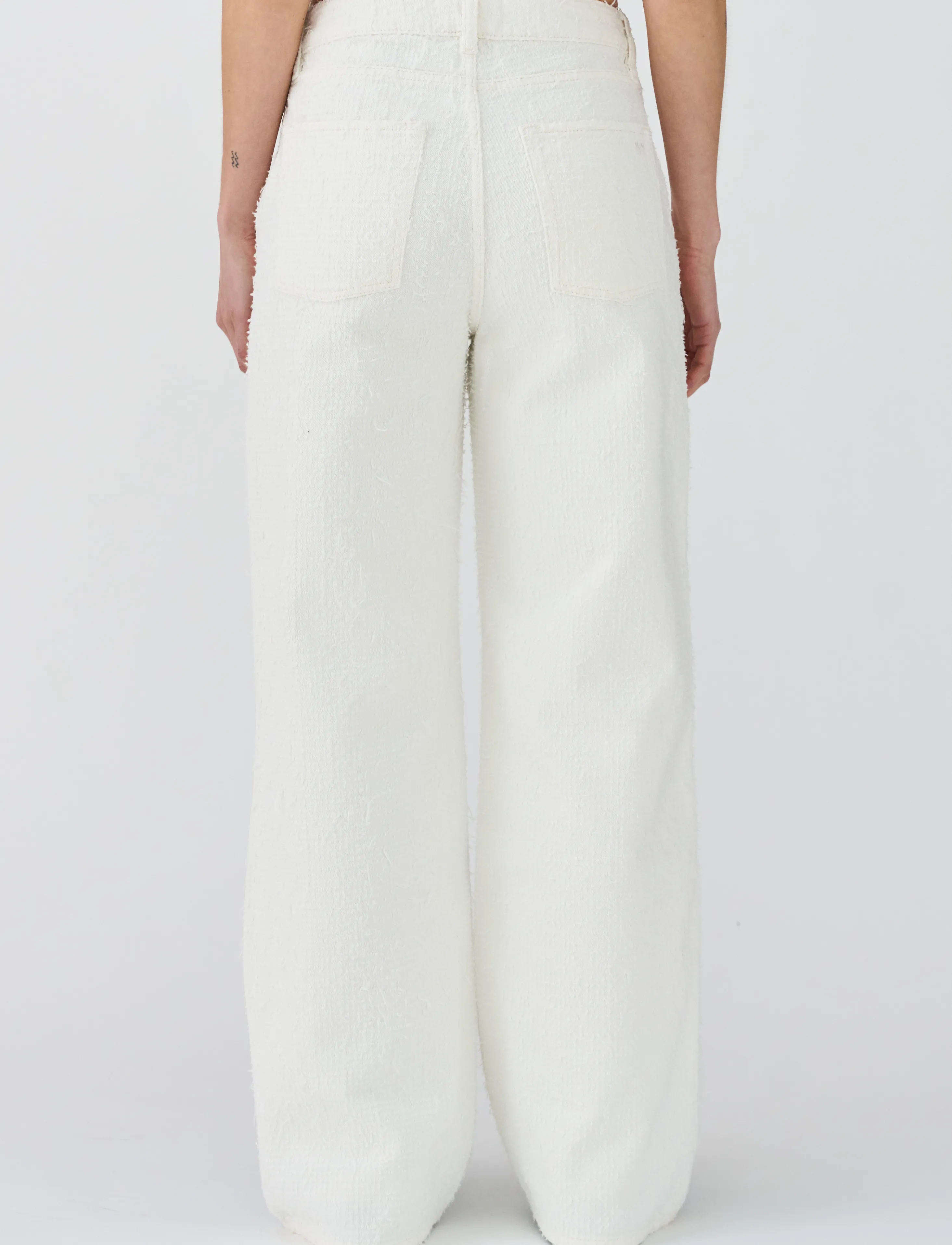IVY Copenhagen - IVY-Augusta French Jeans White Punc - pantalons larges - white - 5