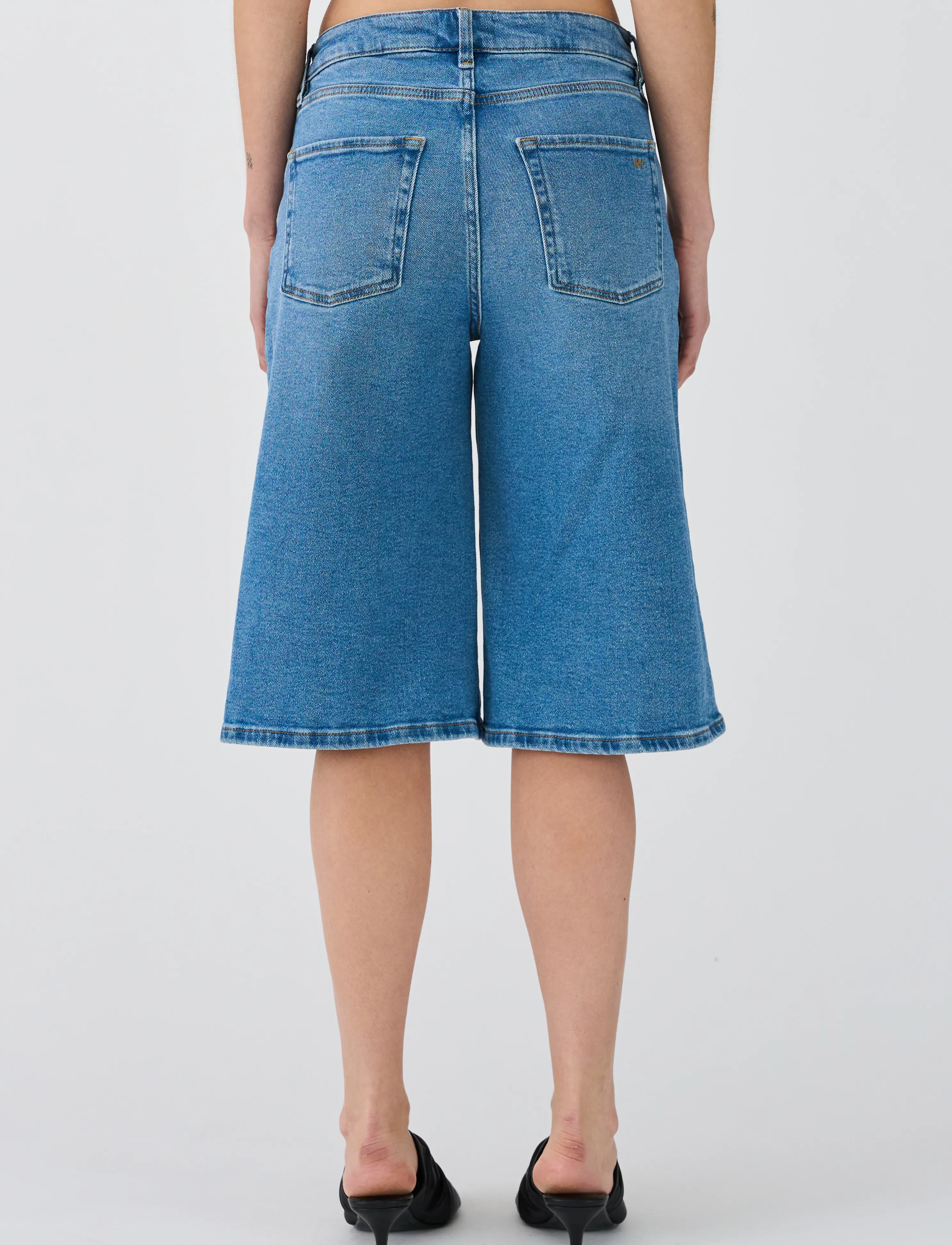 IVY Copenhagen - IVY-Augusta Long Shorts Wash Vigo - denim blue - 4