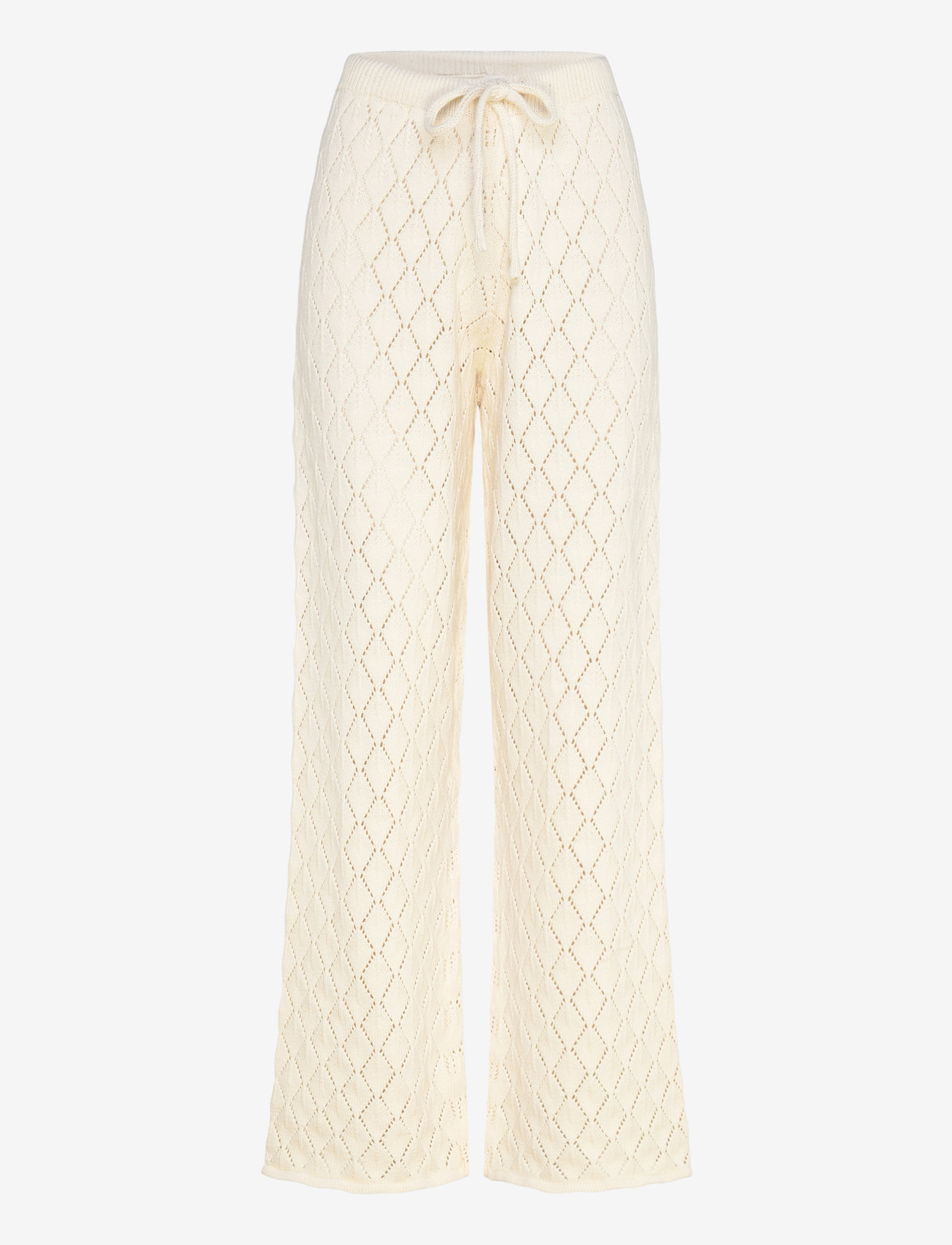 IVY Copenhagen - IVY-Breeze Crochet Pant - sirge säärega püksid - ecru - 1