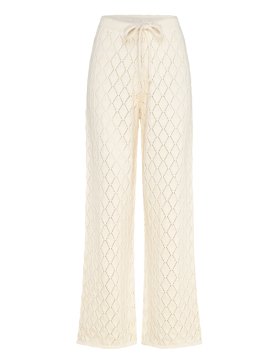 IVY Copenhagen - IVY-Breeze Crochet Pant - hose mit geradem bein - ecru - 1