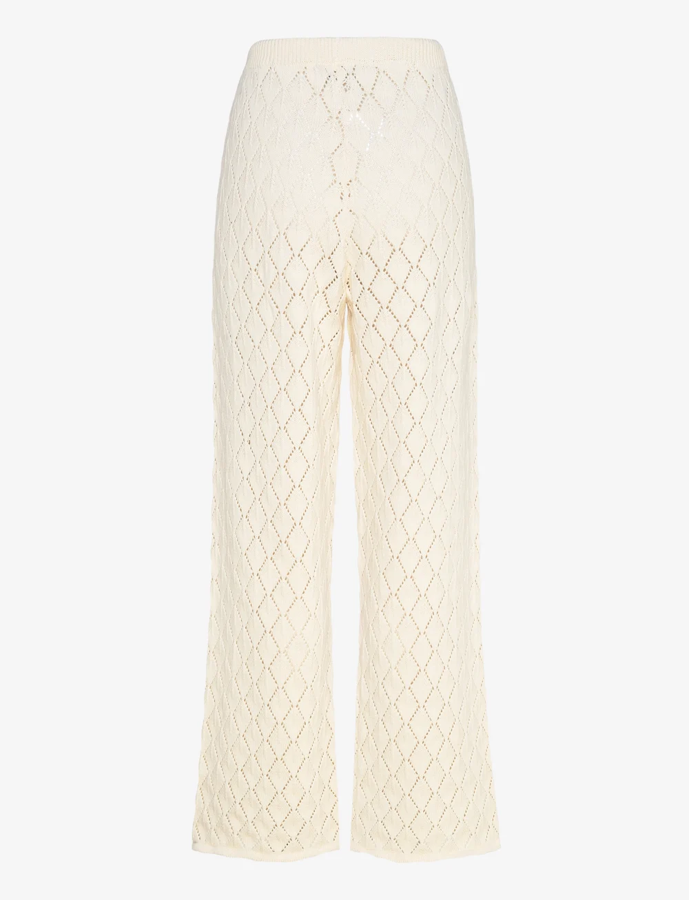 IVY Copenhagen - IVY-Breeze Crochet Pant - raka byxor - ecru - 2