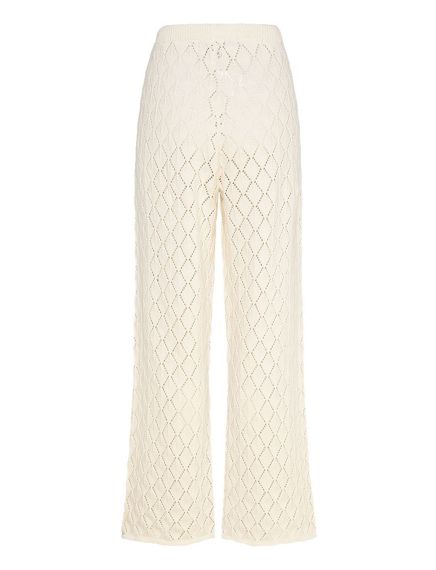 IVY Copenhagen - IVY-Breeze Crochet Pant - hose mit geradem bein - ecru - 2