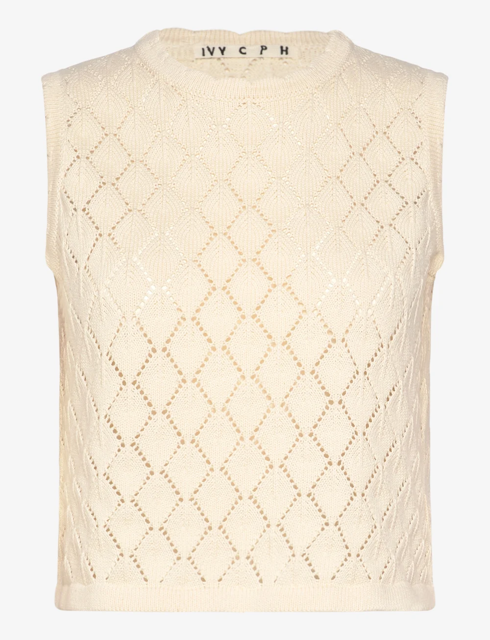 IVY Copenhagen - IVY-Breeze Crochet Top - stickade västar - ecru - 1