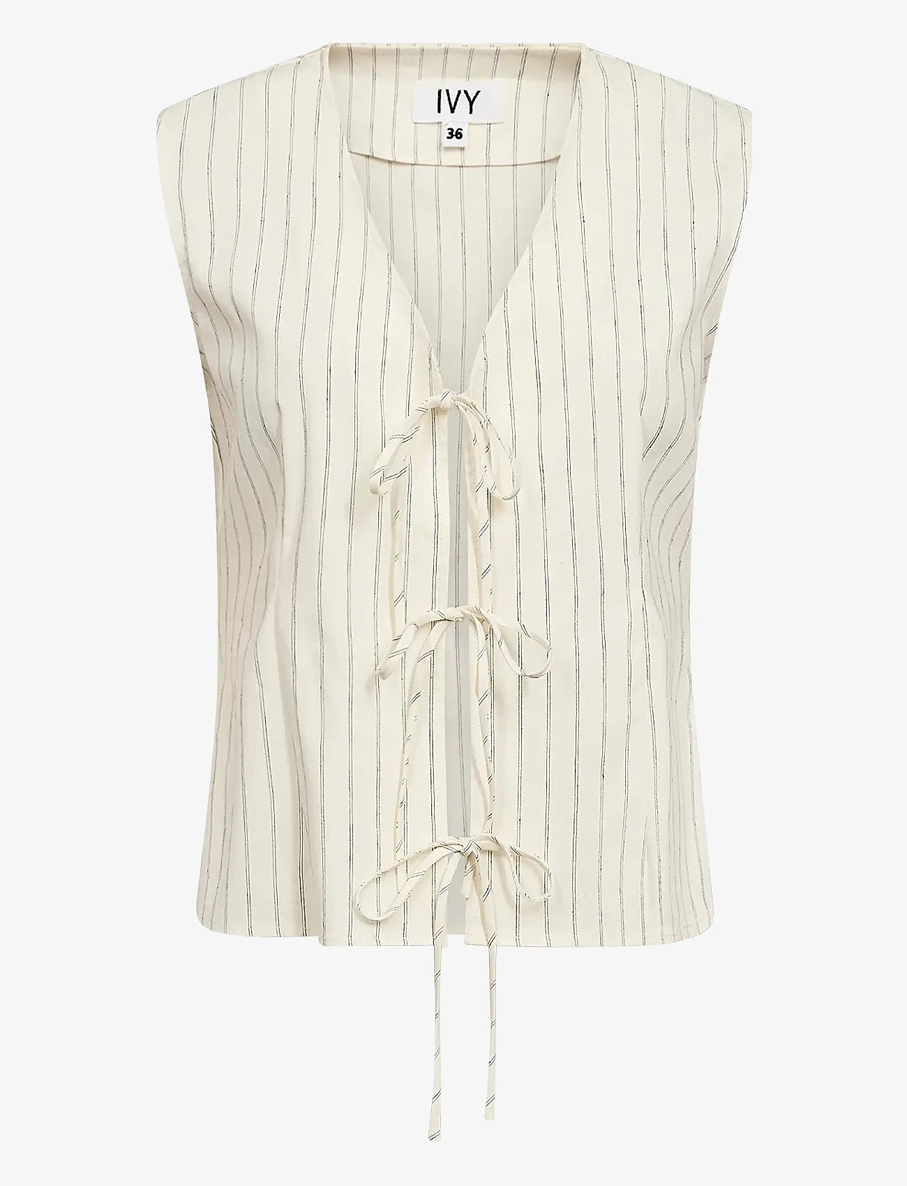 IVY Copenhagen - IVY-Carina Tie Vest - Ärmellose tops - ecru - 1