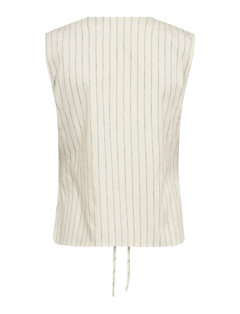 IVY Copenhagen - IVY-Carina Tie Vest - Ärmellose tops - ecru - 2