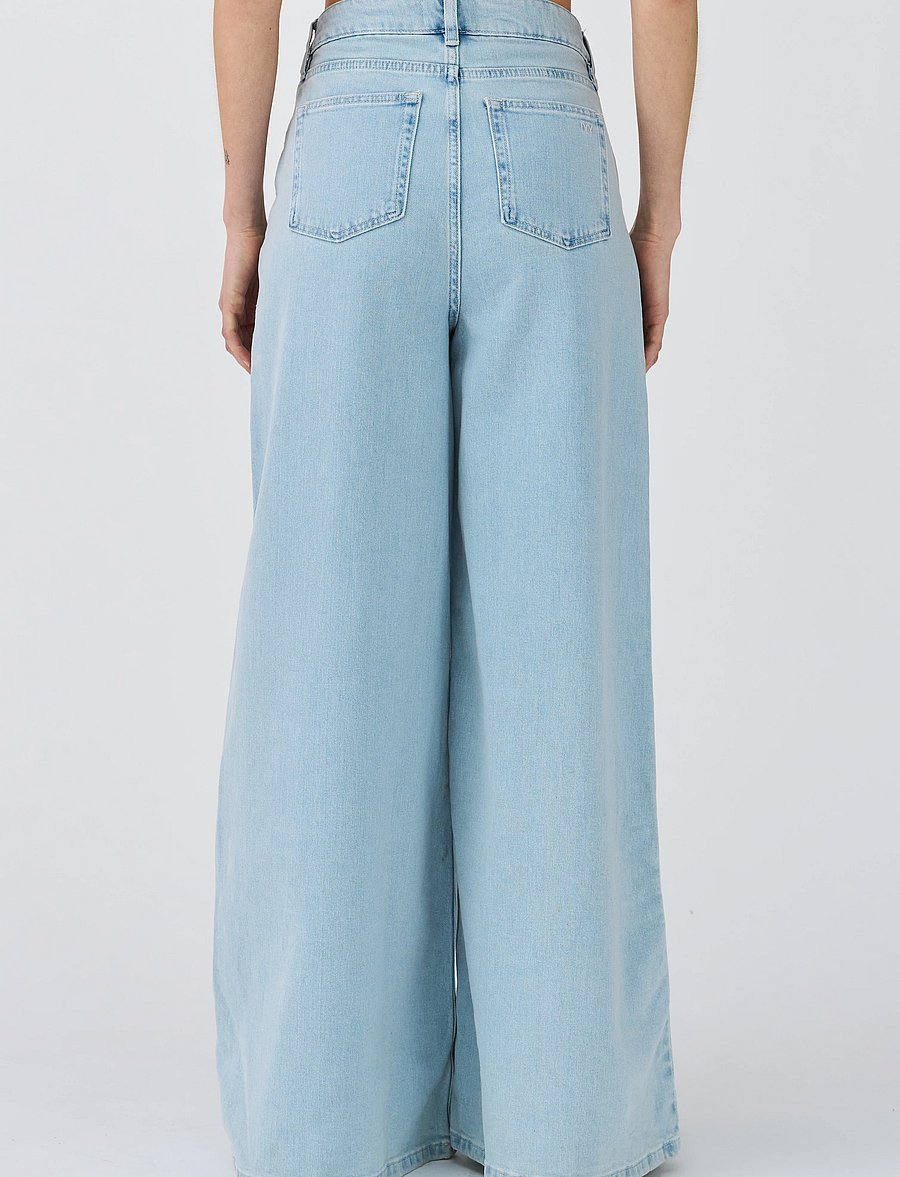 IVY Copenhagen - IVY-Tyla Oversize Jeans Wash Cannes - hosen mit weitem bein - denim blue - 3