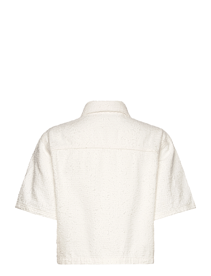 IVY Copenhagen - IVY-Uta Oversize SS Shirt White Pun - short-sleeved shirts - white - 2