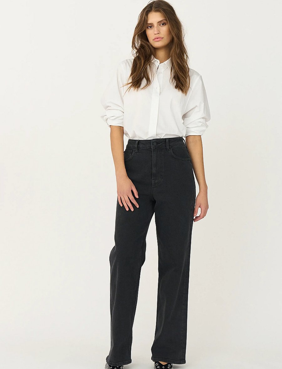 IVY Copenhagen - IVY-Brooke Jeans Wash Faded Black - jeans droites - black - 0