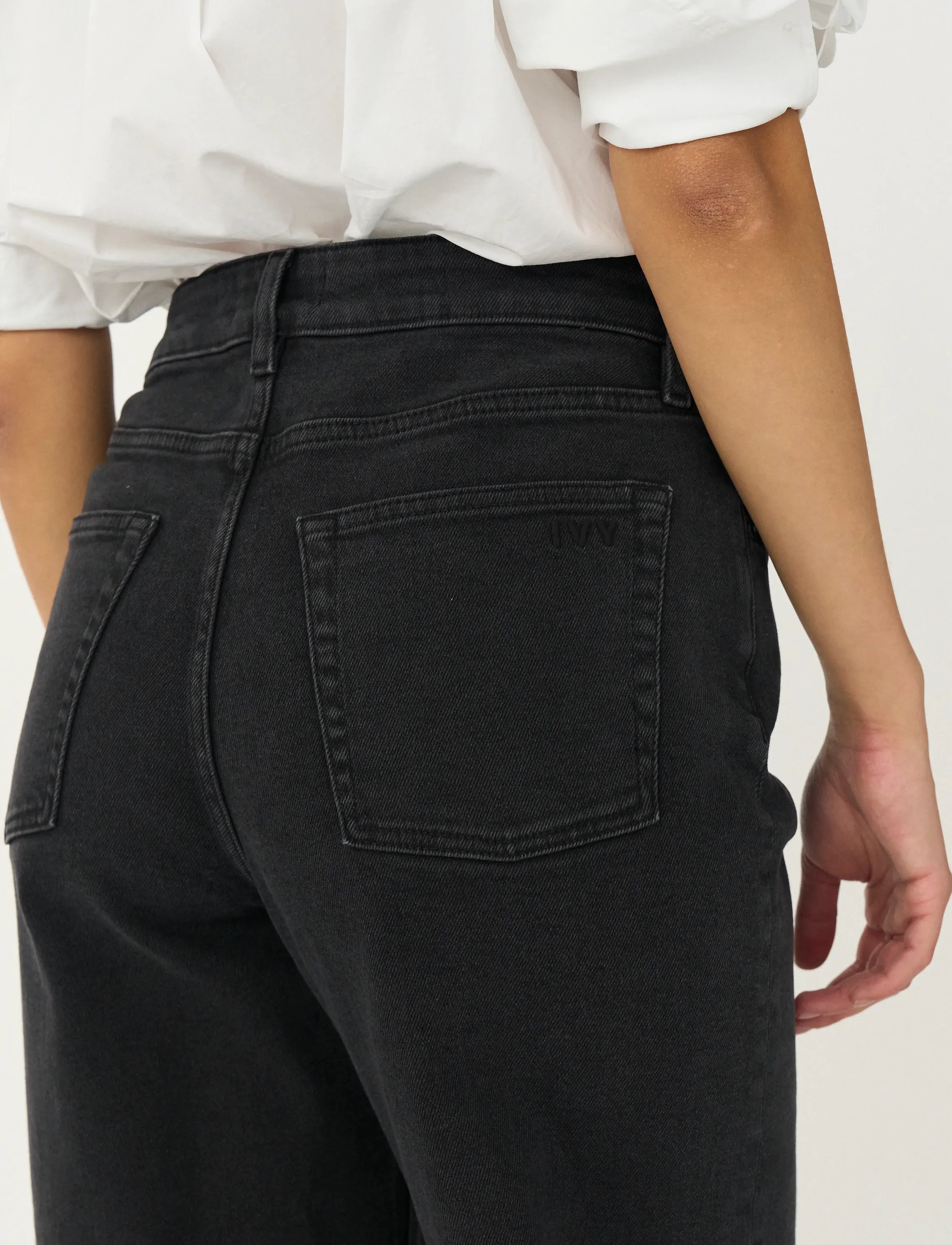 IVY Copenhagen - IVY-Brooke Jeans Wash Faded Black - jeans droites - black - 4