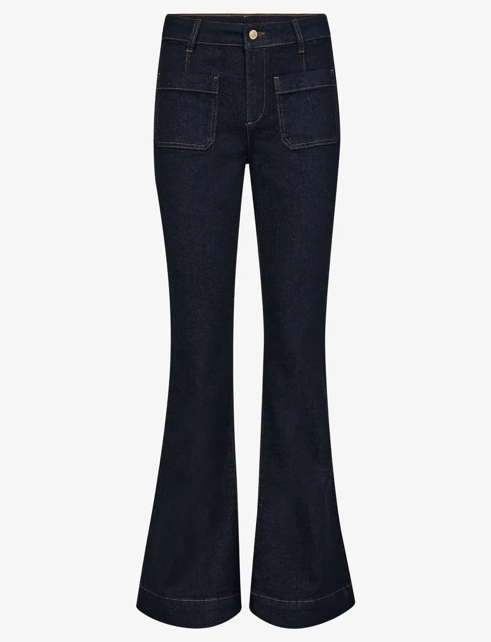 IVY Copenhagen - IVY-Ann Charlotte Jeans Wash Rinse - utsvängda jeans - denim blue - 0