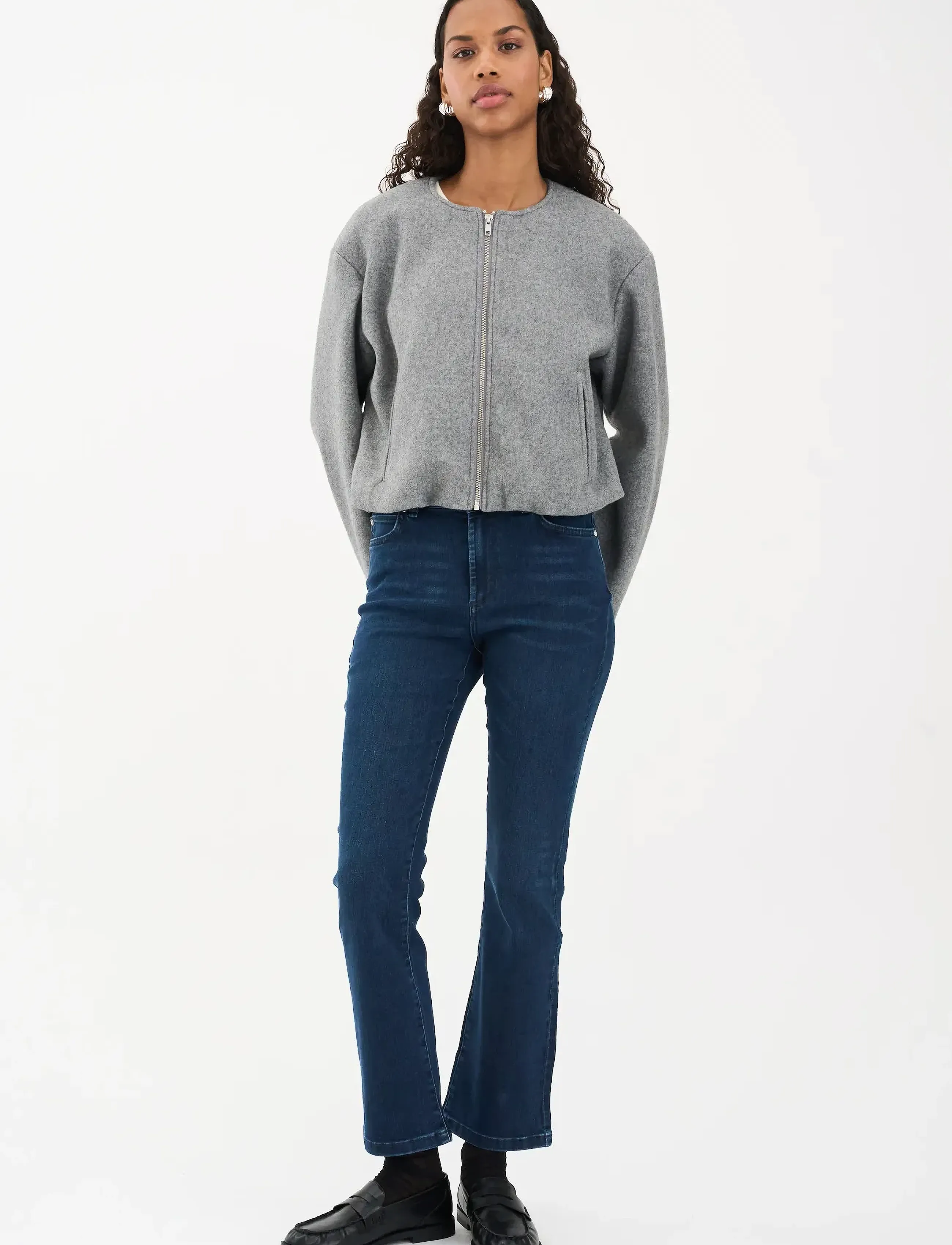 IVY Copenhagen IVY-Johanna Kick Flare Wash Cool Mi - Transitional Layering - MIDNIGHT BLUE / navy