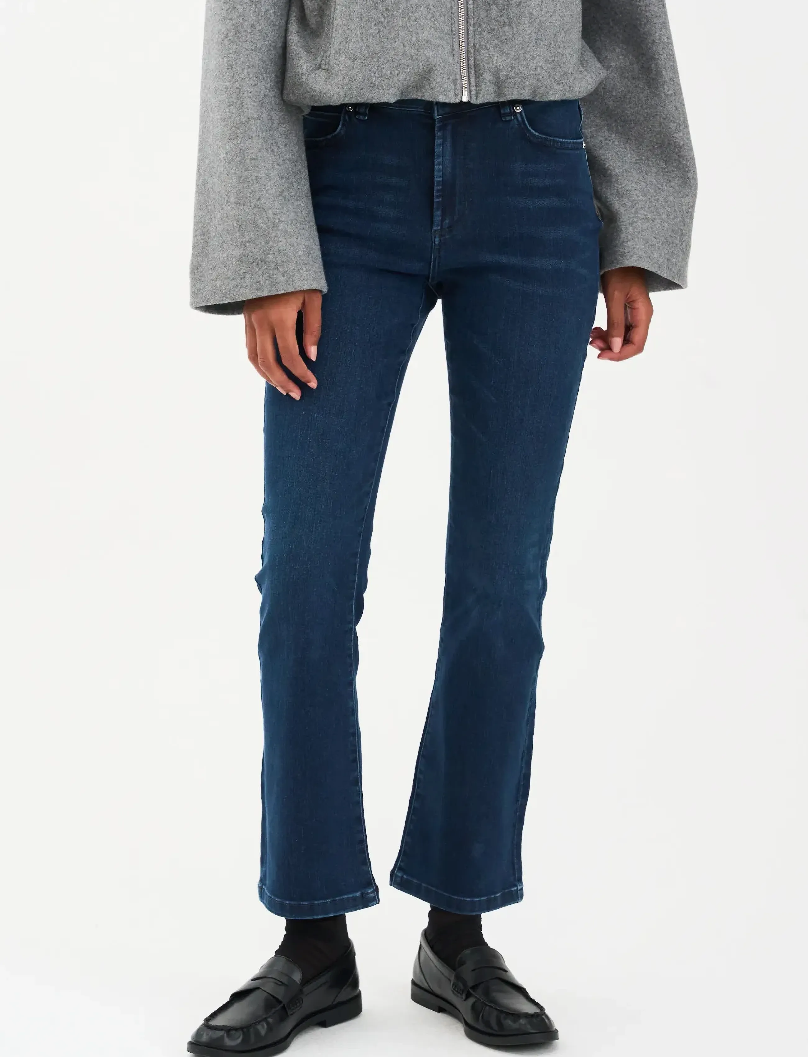 IVY Copenhagen - IVY-Johanna Kick Flare Wash Cool Mi - jeans bootcut - midnight blue - 3