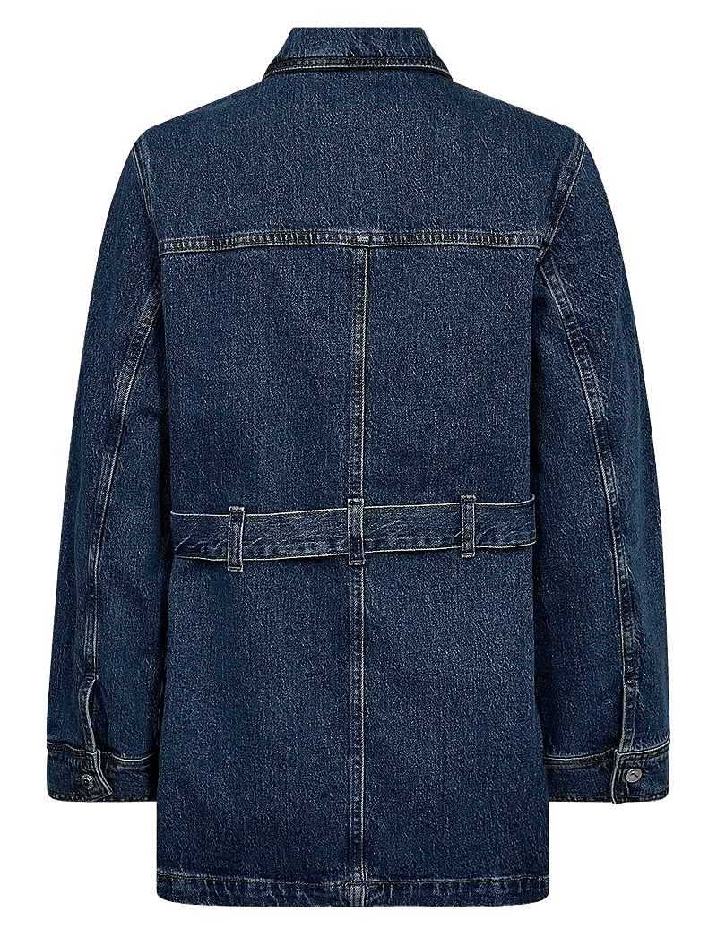 IVY Copenhagen - IVY-Kay Belted Uniform Jacket Wash - kevadjoped - denim blue - 2