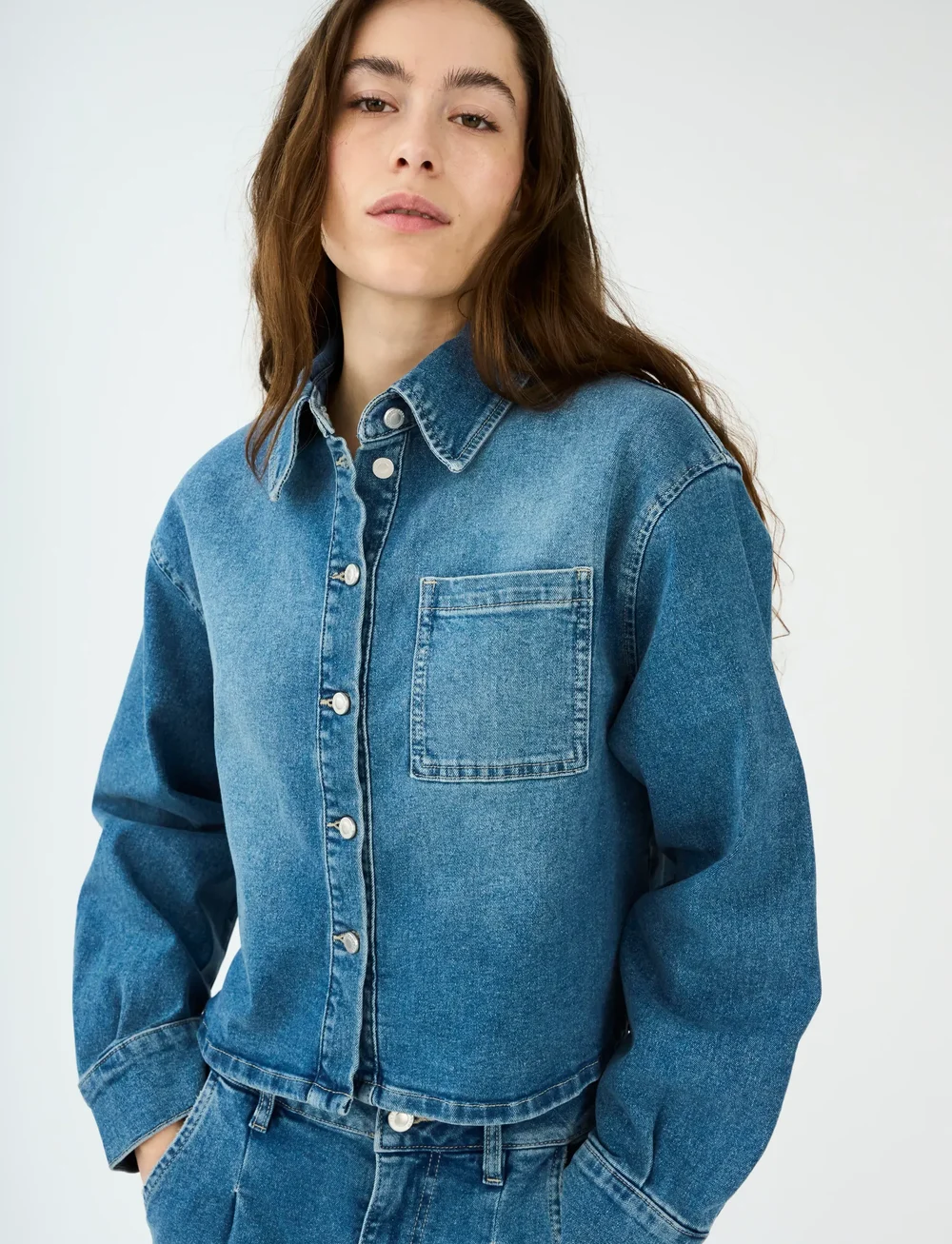 IVY Copenhagen - IVY-Heaven Denim Shirt Wash Tribeca - jeanshemden - denim blue - 0