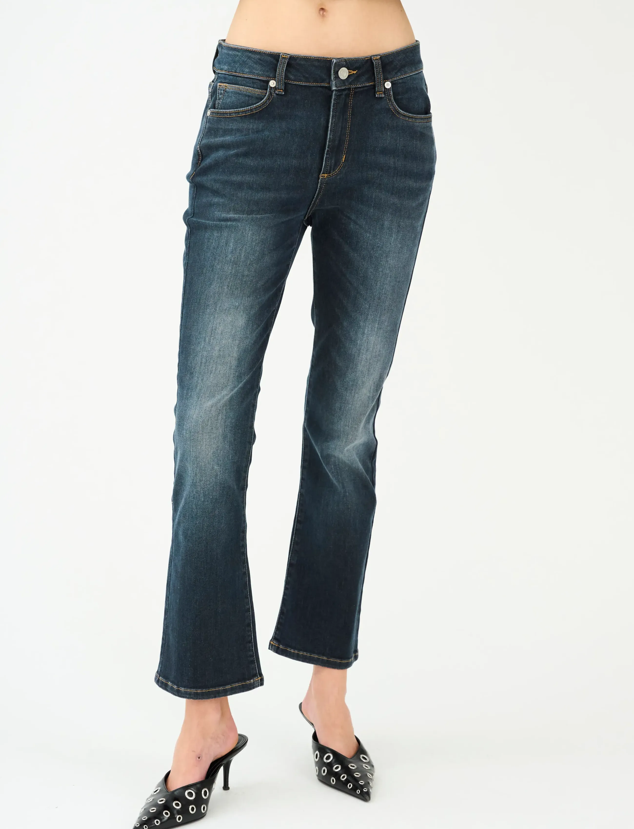 IVY Copenhagen IVY-Johanna Kick Flare Jeans Wash F - Transitional Layering - DENIM BLUE / blue